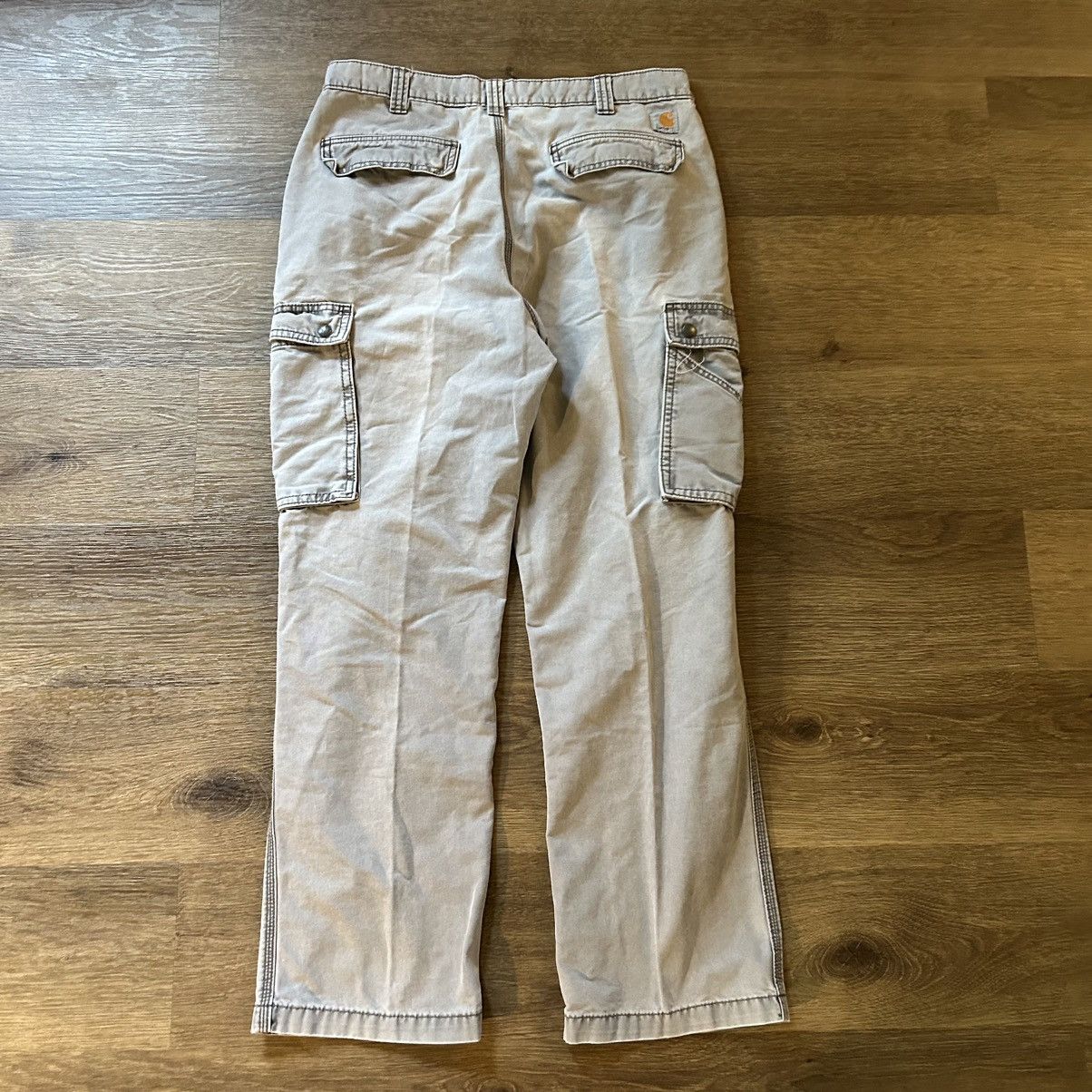 Carhartt Grey Worn Carhartt Cargo Pants Size US 36 / EU 52 - 4 Thumbnail