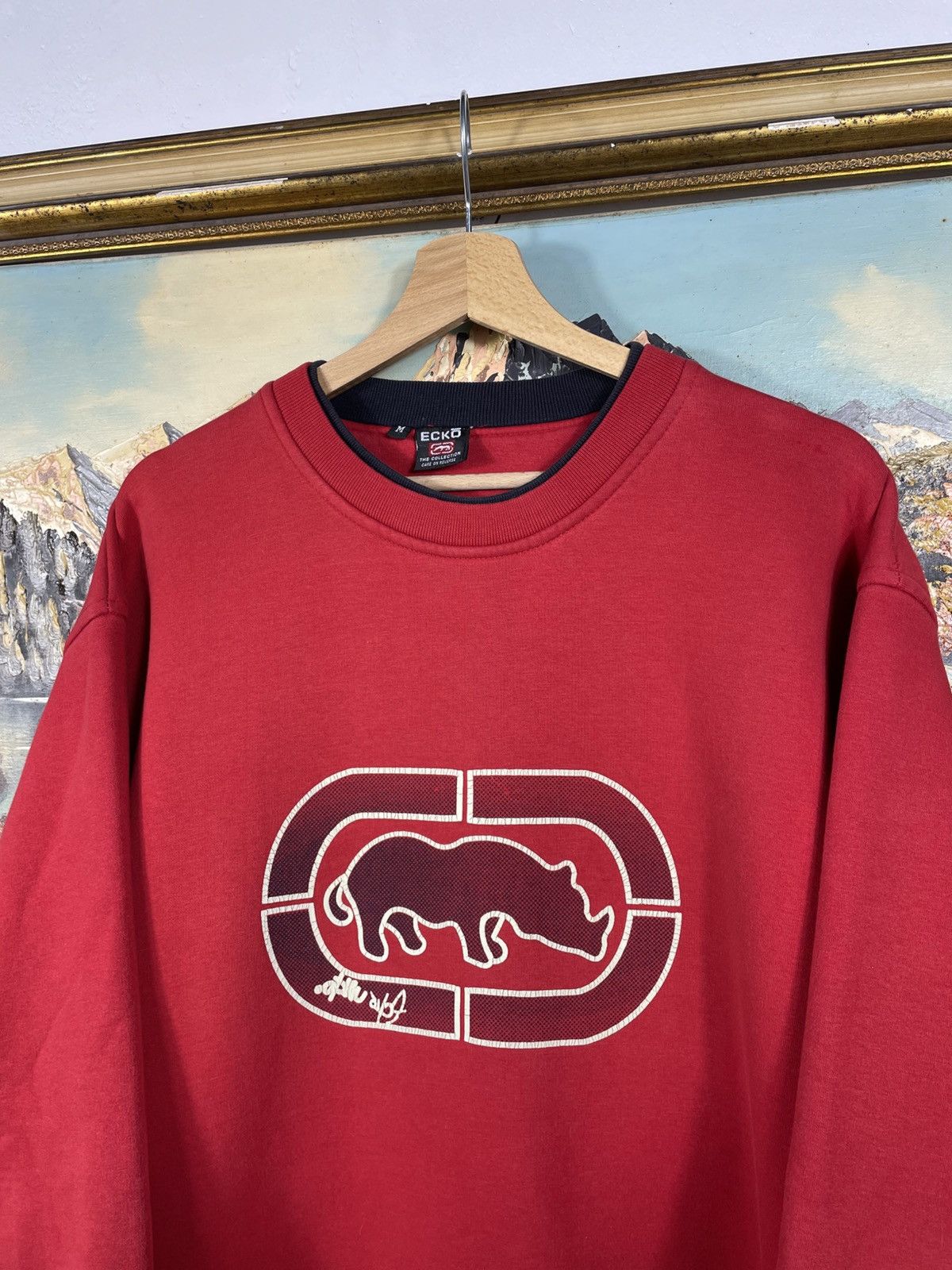 Ecko Unltd. × Vintage Red retro 00s baggy loose boxy crewneck Ecko swag hiphop rap Size US M / EU 48-50 / 2 - 4 Thumbnail