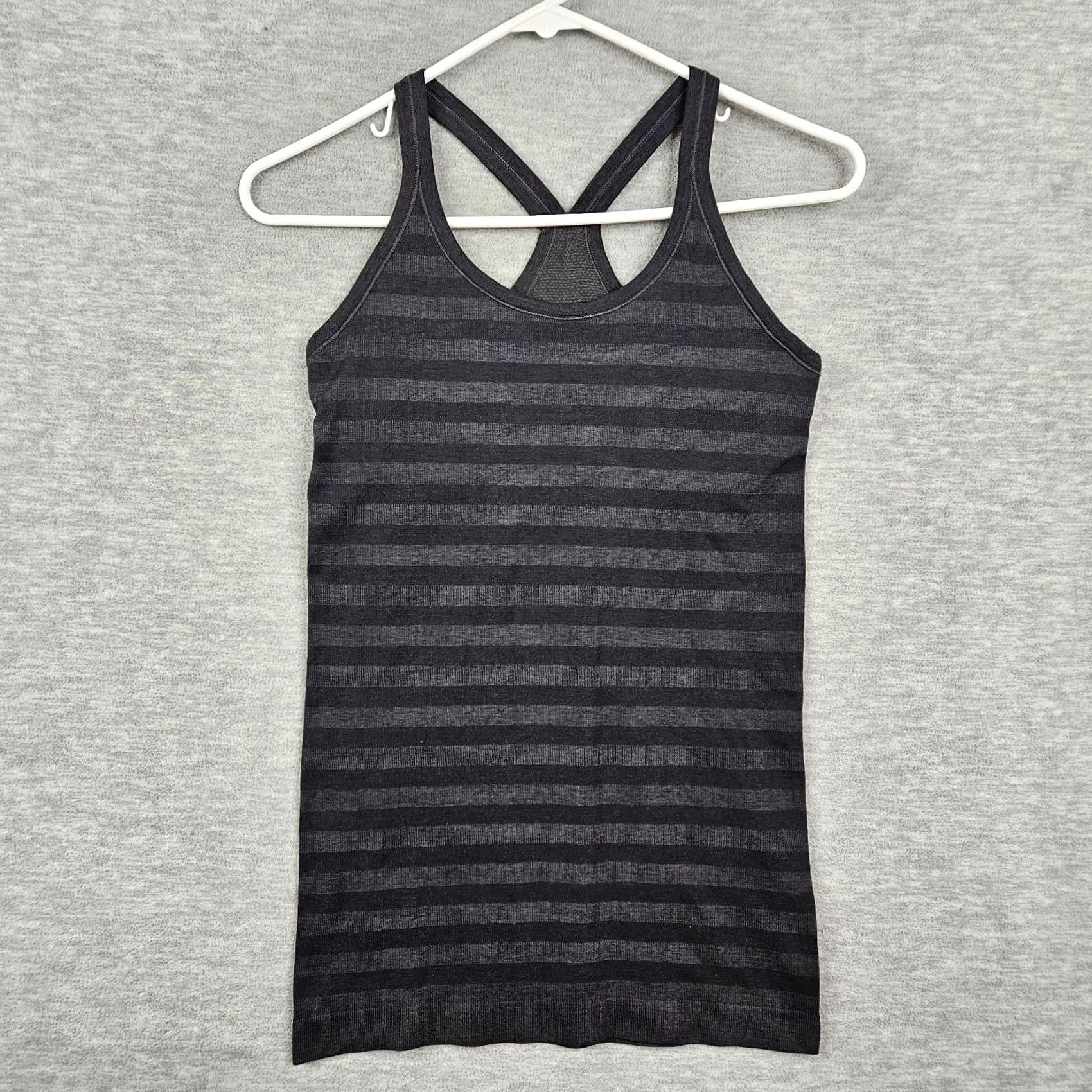 Lululemon Lululemon Tank Top Women's Black and Grey Striped Racerback Size 6 Activewear Top Casual Shirt Size M / US 6-8 / IT 42-44 - 2 Thumbnail
