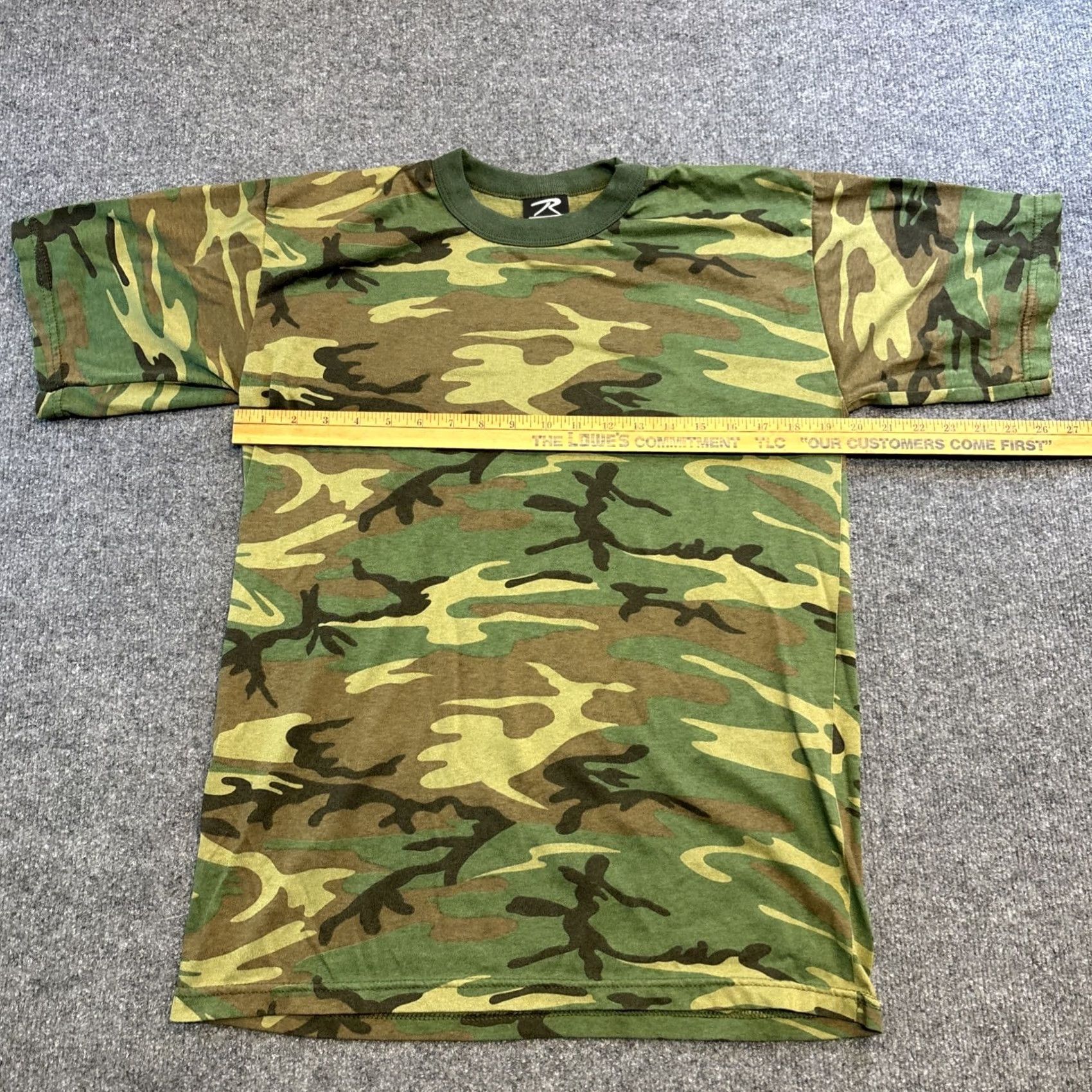 Rothco Rothco Camouflage T-shirt Short Sleeve Woodland Men’s Large Green L Mens Regular Size T-Shirt Size US L / EU 52-54 / 3 - 3 Thumbnail