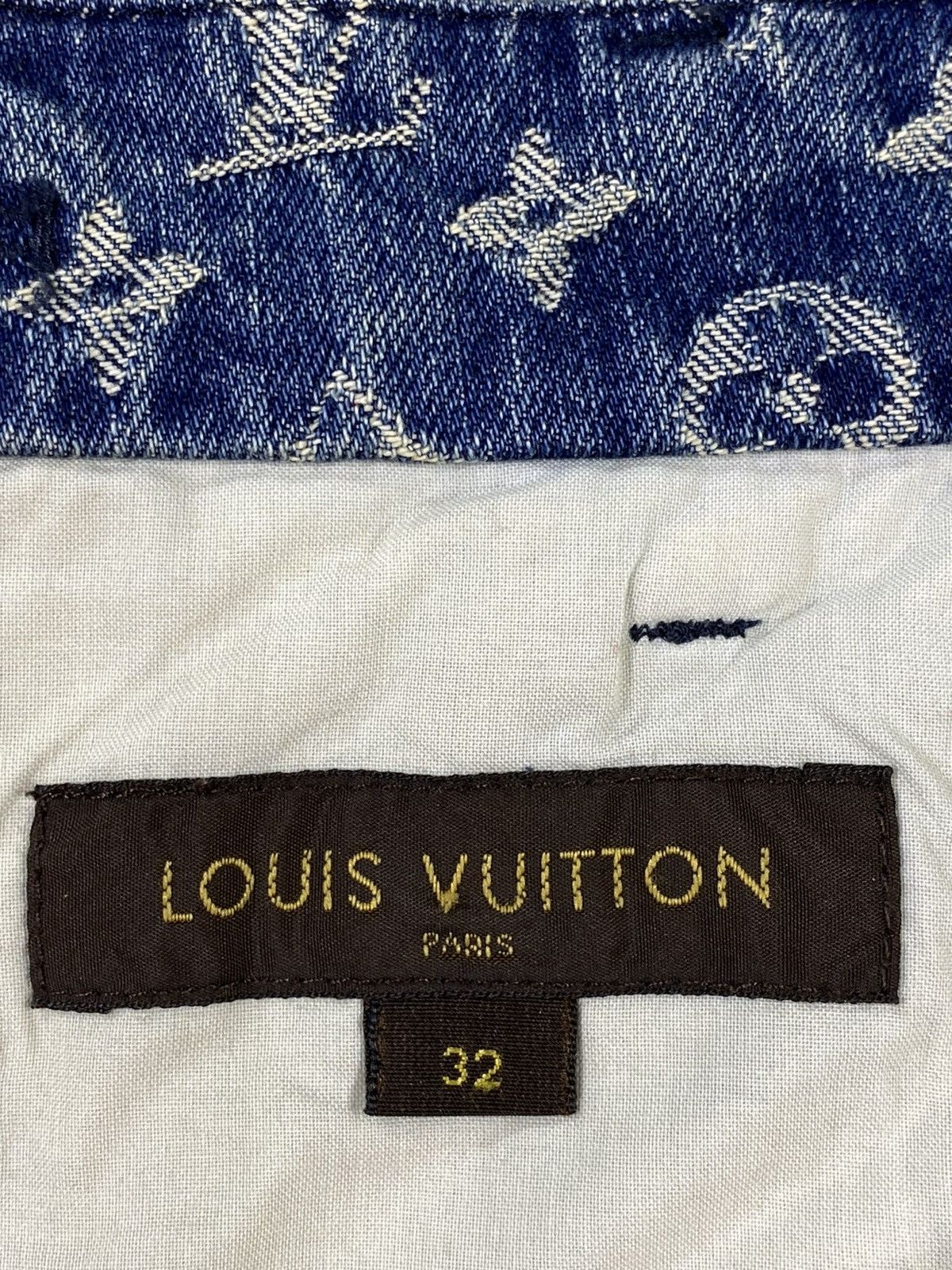 Louis Vuitton × Supreme Louis Vuitton X Supreme 32 Overall blue monogram denim Size US 32 / EU 48 - 10 Thumbnail