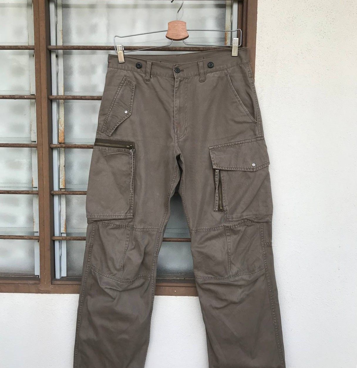 PPFM RARE PPFM MILITARY TRACKTOR CARGO PANT DRAWSTRING LEG STRIP Size US 30 / EU 46 - 8 Thumbnail
