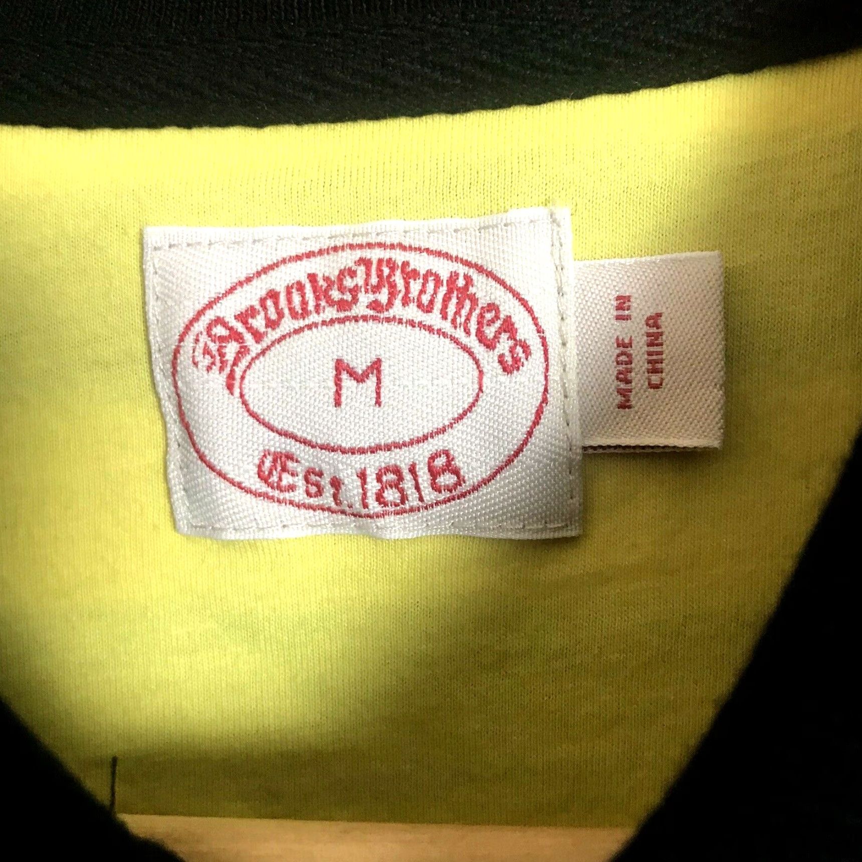 Brooks Brothers Brooks Brothers Polo Shirt Mens Medium Striped Blue Yellow Boat Patch Nautical Crew Neck Short Sleeve Casual Size US M / EU 48-50 / 2 - 2 Thumbnail