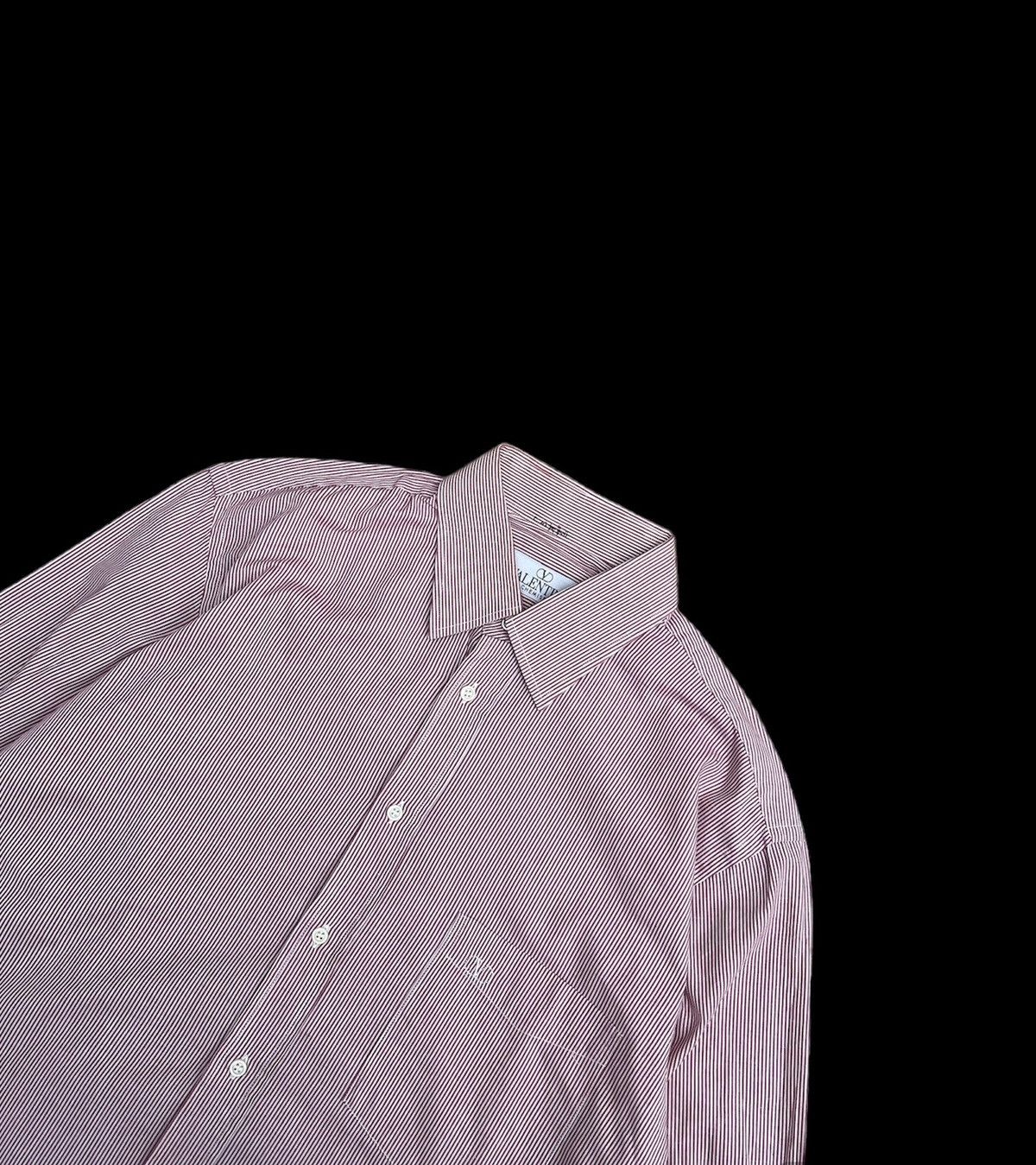 Valentino Vintage Valentino Italy Button Ups Shirt Striped Size US XL / EU 56 / 4 - 2 Thumbnail