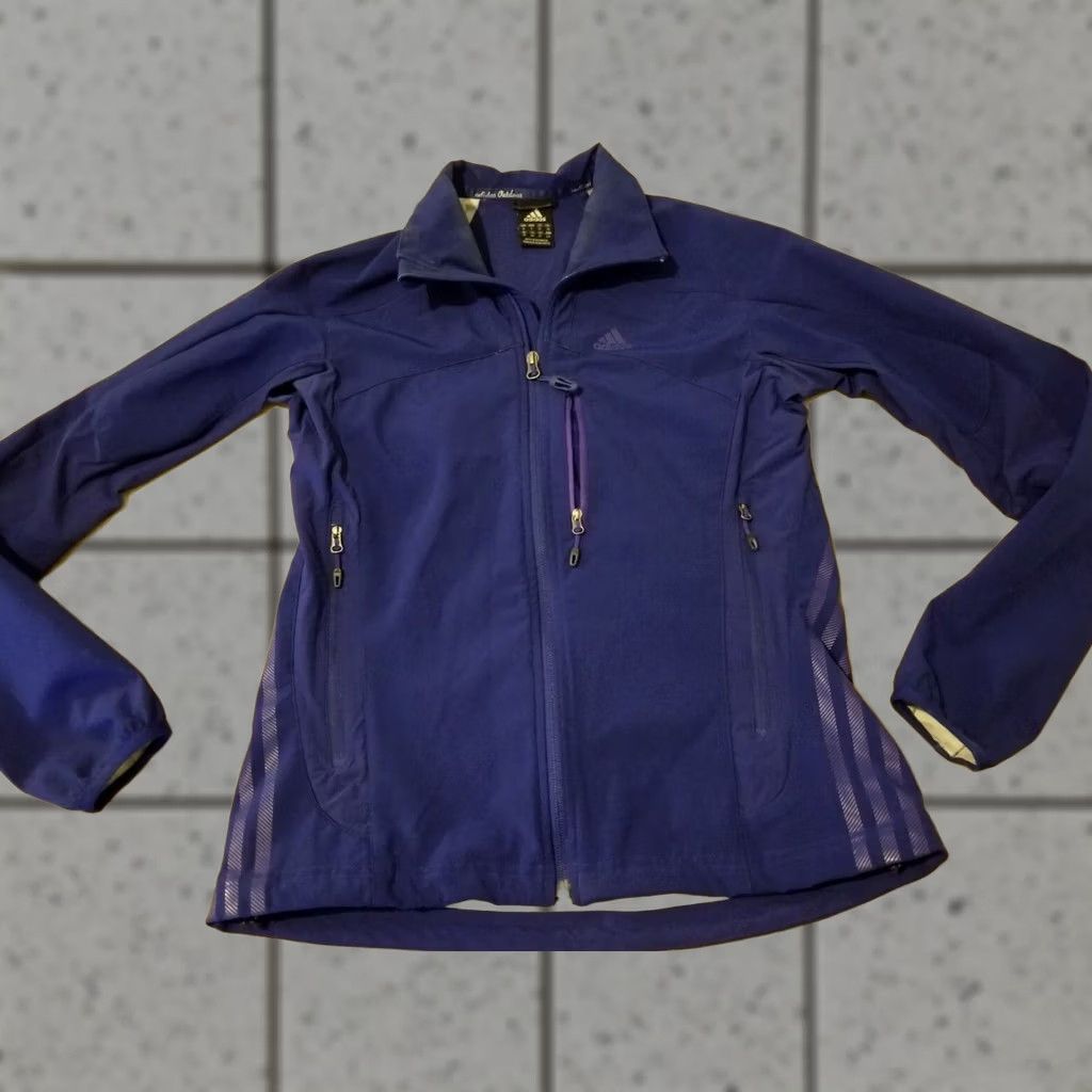 Adidas Womens adidas Jacket Small Purple Athletic Gym Workout Size S / US 4 / IT 40 - 1 Thumbnail