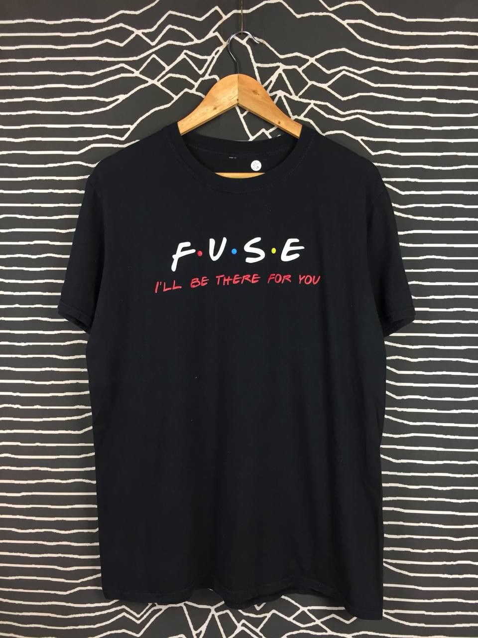 Vintage F.U.S.E I'll Be There For You FRIENDS Wording Style Tee Size US L / EU 52-54 / 3 - 2 Thumbnail