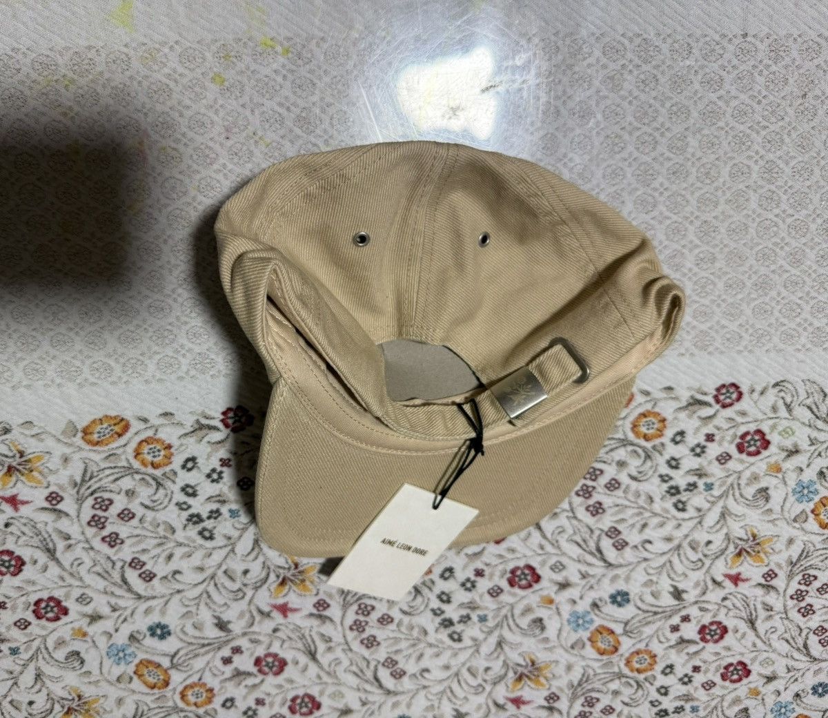 Aime Leon Dore Aime Leon Dore Washed “A” Logo Hat in “Stone” Cap Adjustable Size ONE SIZE - 3 Thumbnail