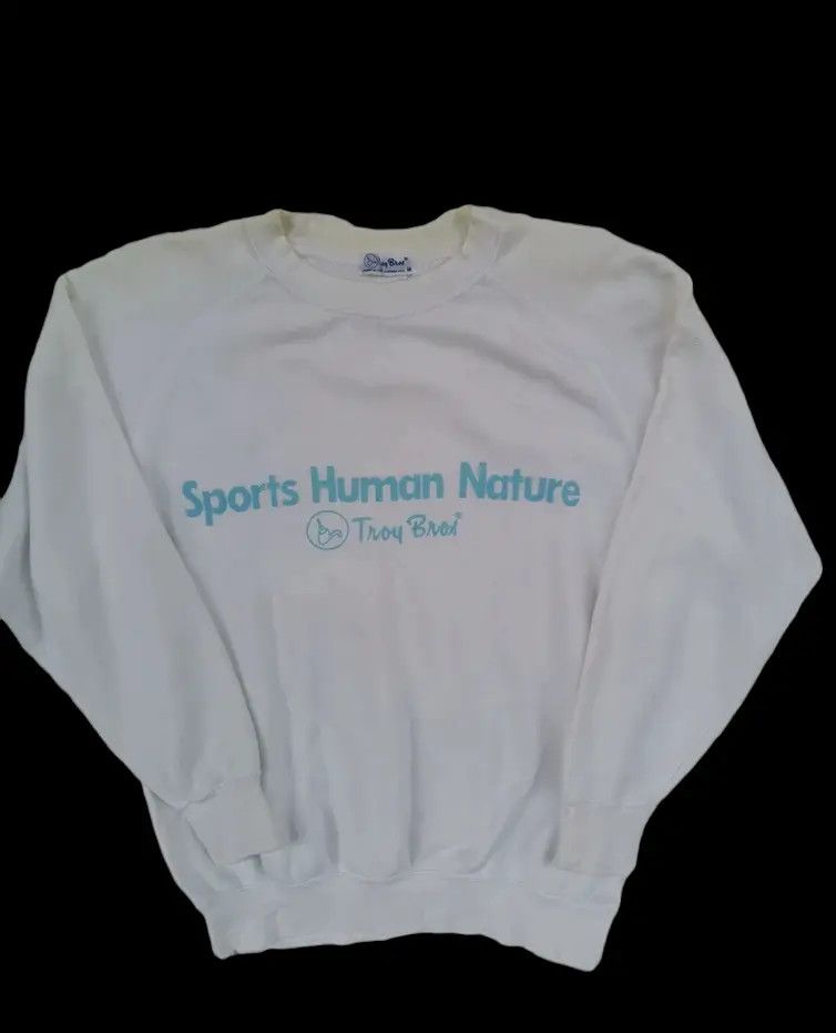 Japanese Brand Troy Bros Sport Human Nature Big Logo Sweatshirts Size US M / EU 48-50 / 2 - 1 Thumbnail