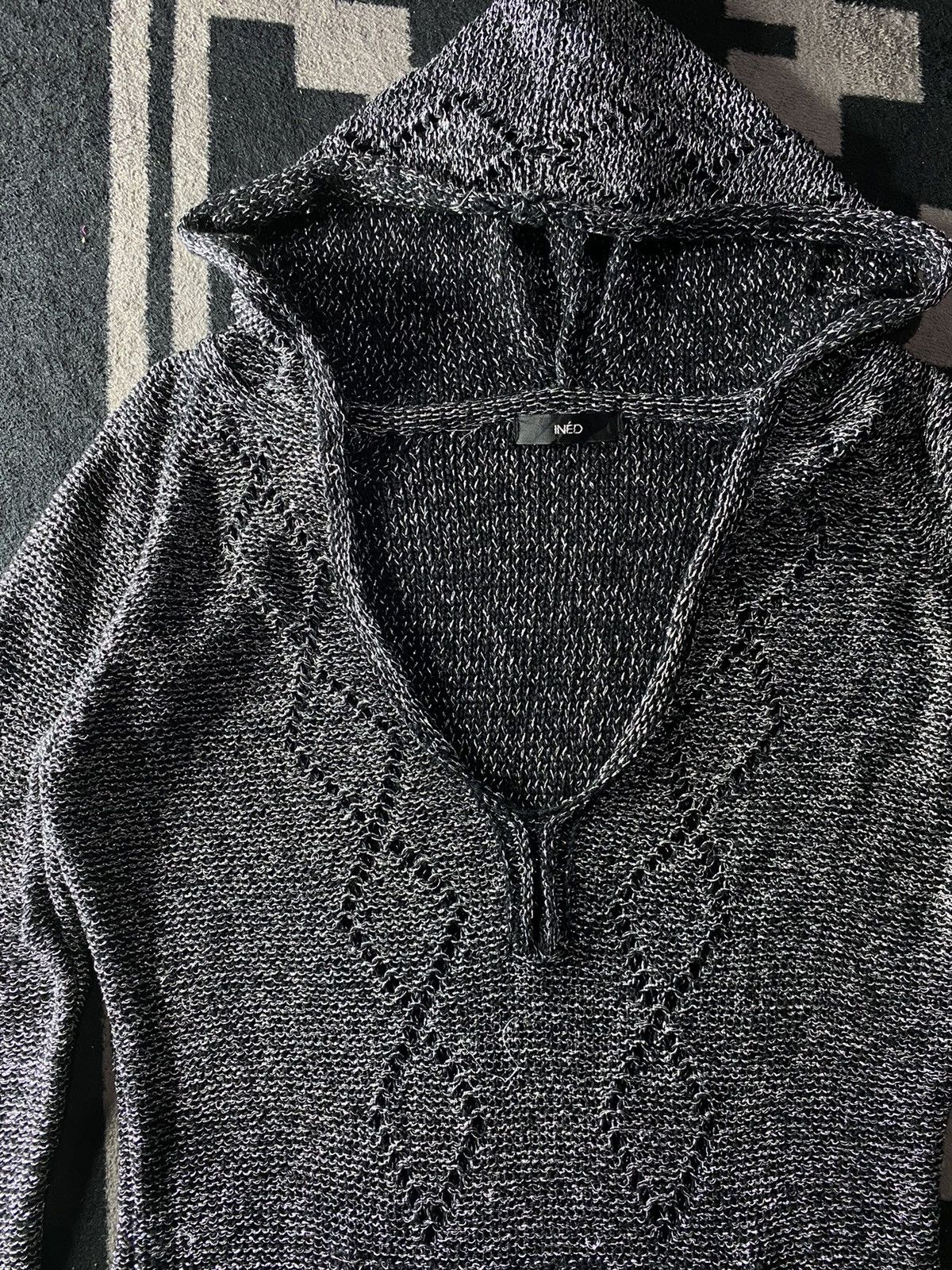 14th Addiction × KMRii × Yasuyuki Ishii Japanese ined knit glitter hoodie ifsixwasnine style Size US M / EU 48-50 / 2 - 5 Thumbnail