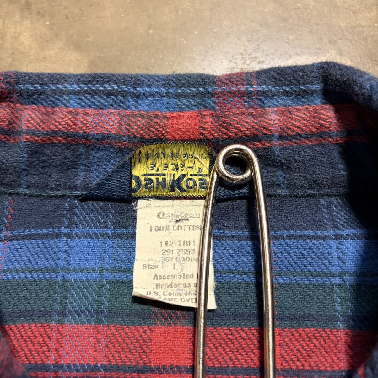 Oshkosh Vintage OshKosh BGosh Plaid Flannel Shirt Button Up Workwear Size US XL / EU 56 / 4 - 9 Thumbnail