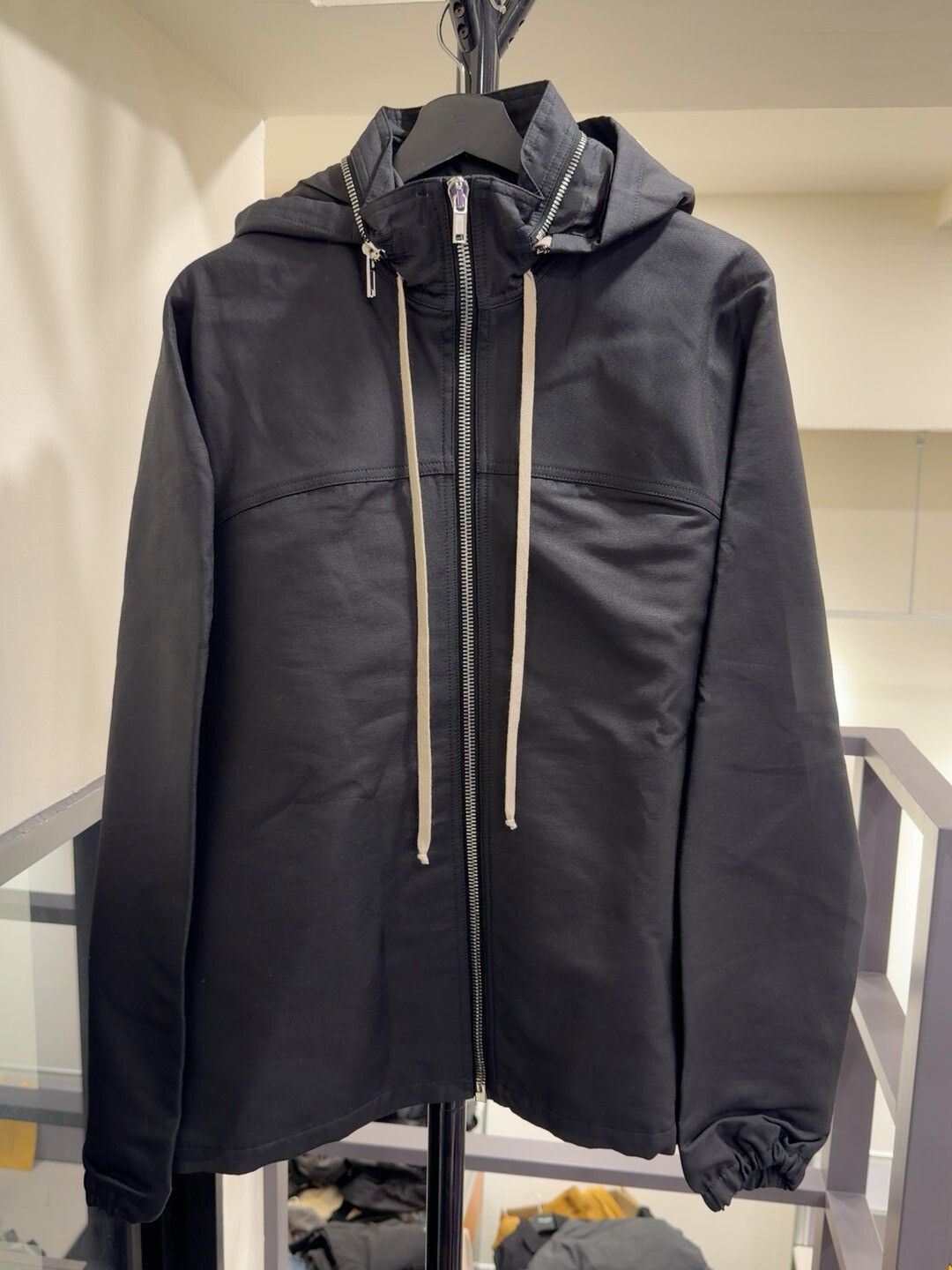 Rick Owens Rick Owens Hooded Jacket in Black Size US M / EU 48-50 / 2 - 1 Thumbnail