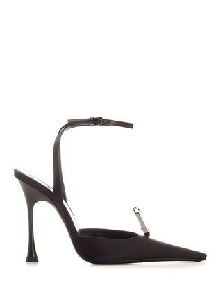 Saint Laurent Paris harlow pumps in satin crepe and crystals Size US 5 / IT 35 - 1 Thumbnail