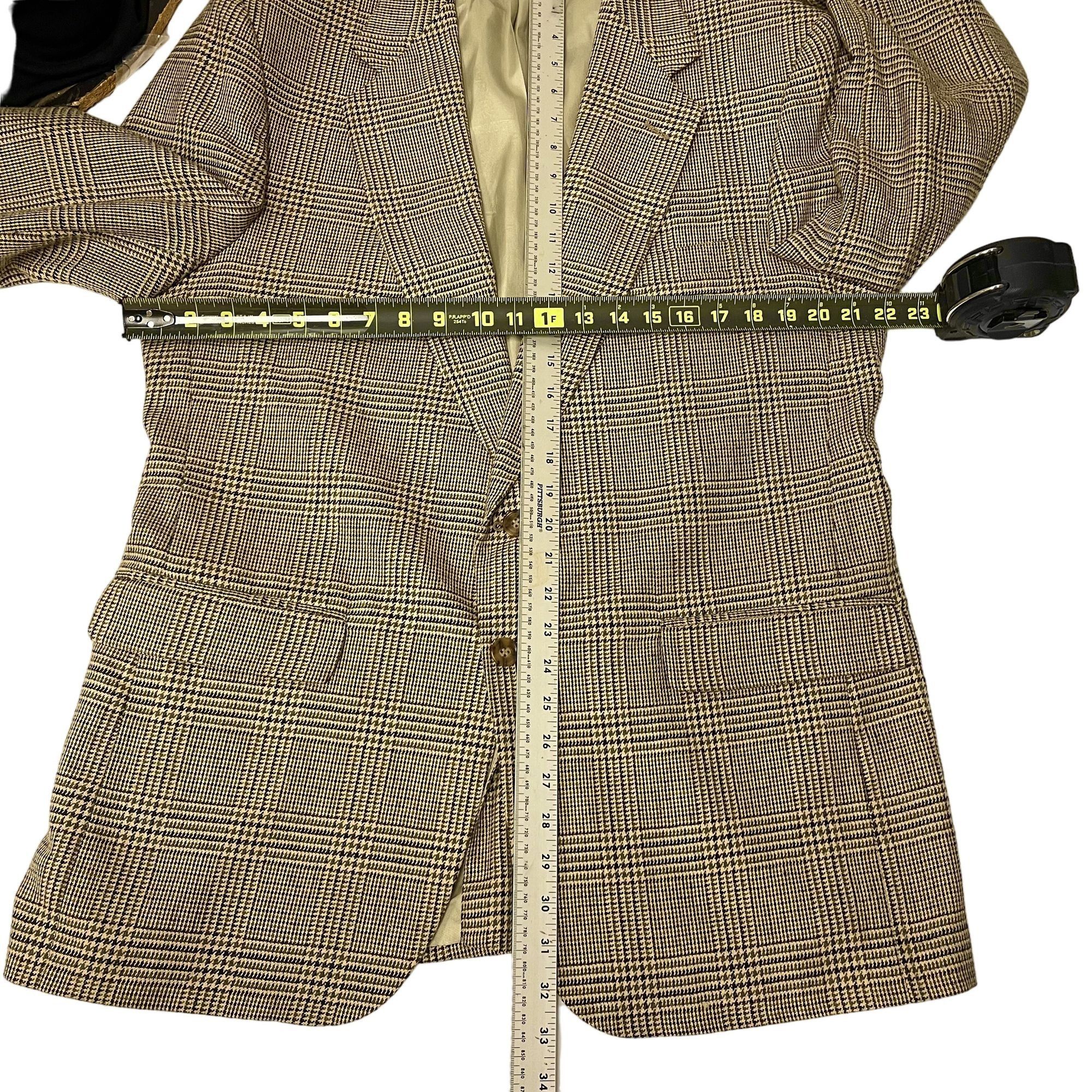 Other Signature Collection Sport Coat Gold Green Overcheck Jacket Size 42R - 9 Thumbnail