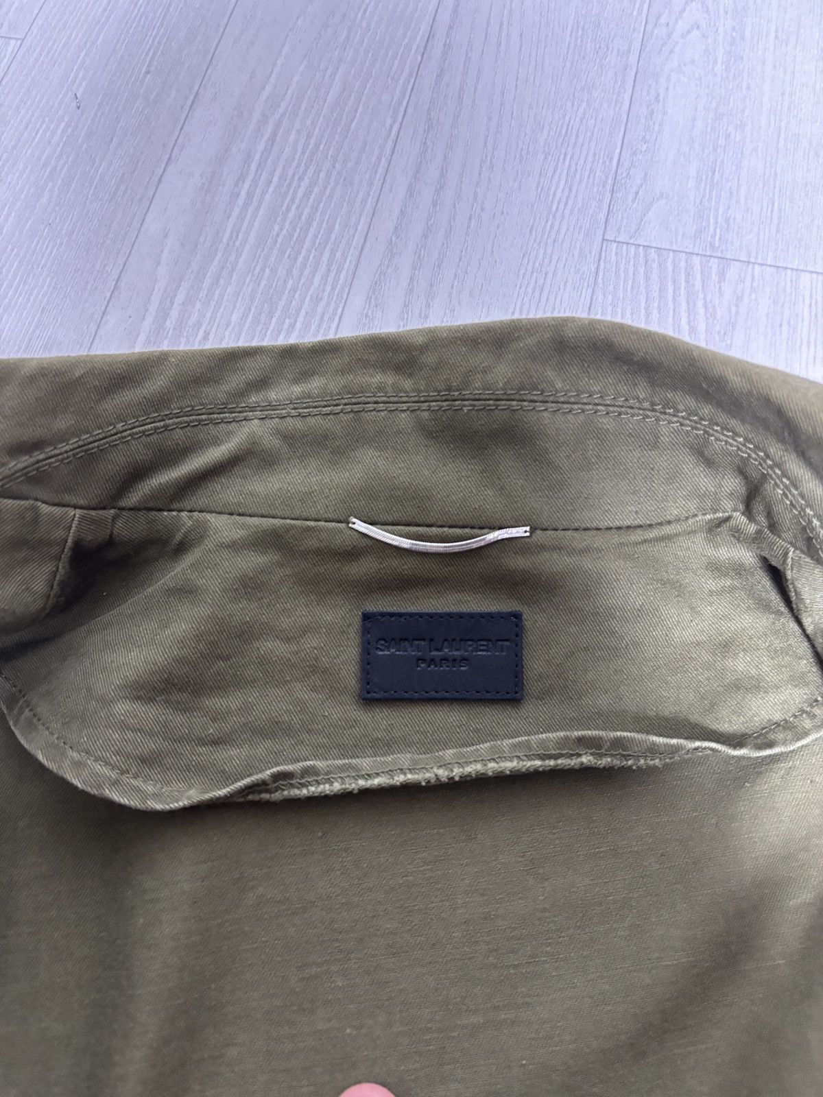 Saint Laurent Paris (M) Saint Laurent distressed Aviator jacket Khaki Size US M / EU 48-50 / 2 - 8 Thumbnail