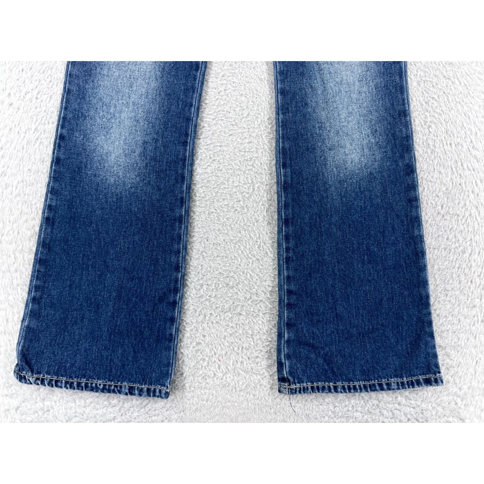 Denime Z. Cavaricci Jeans Womens 5 Blue Denim 100% Cotton Flared Low Rise 5-Pocket Design Vintage No N/A Size 27" / US 4 / IT 40 - 5 Thumbnail