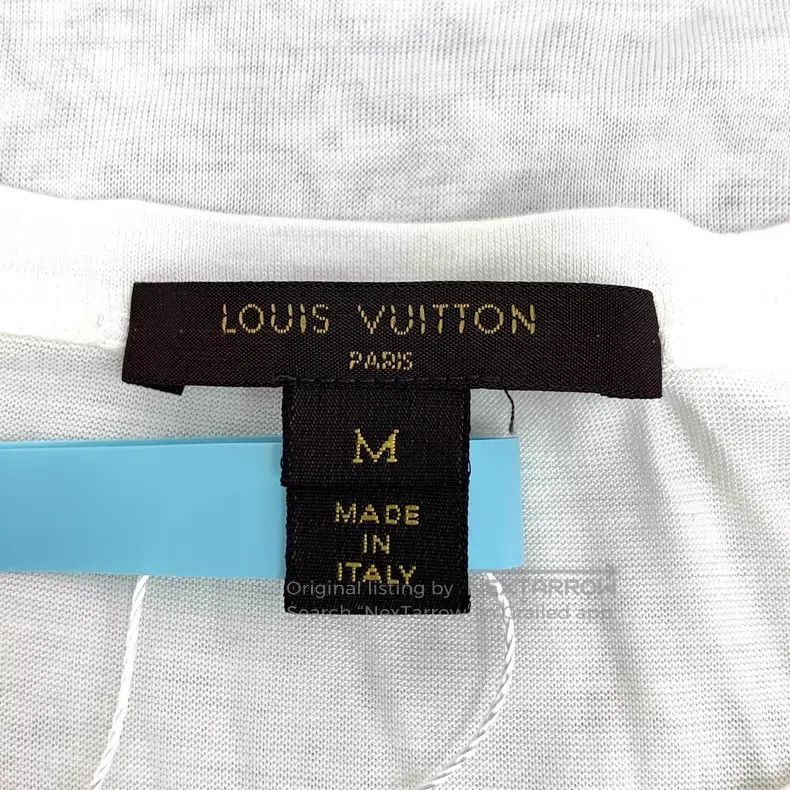 Louis Vuitton Louis Vuitton White logo printed crewneck cotton short sle Size US M / EU 48-50 / 2 - 5 Thumbnail