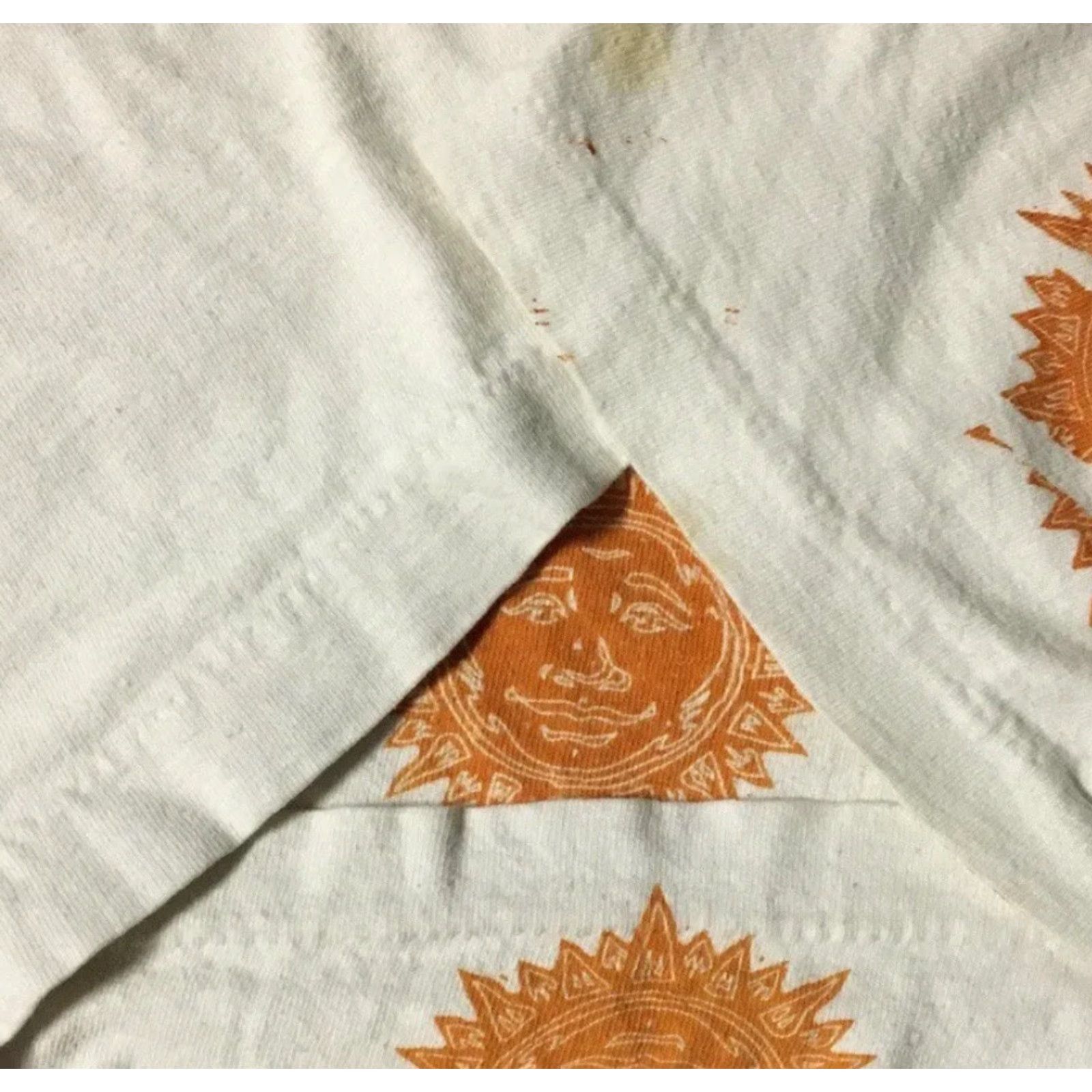Moonstar VINTAGE All Over Print Shirt M L White 80s Sun Faded Distressed AOP Single Stitch Eclipse 90s Grunge Beach Surf Rock USA Mens Shirt Size US M / EU 48-50 / 2 - 3 Thumbnail