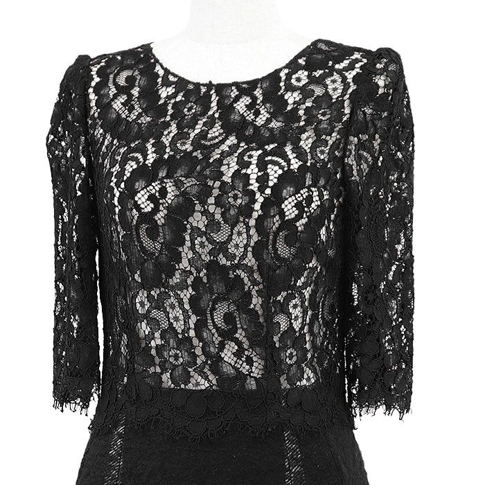 Dolce & Gabbana Dolce & Gabbana Dolce & Gabbana Lace Boucle Knit Dress Others Dresses DUTY FREE for USA Size ONE SIZE - 1 Thumbnail
