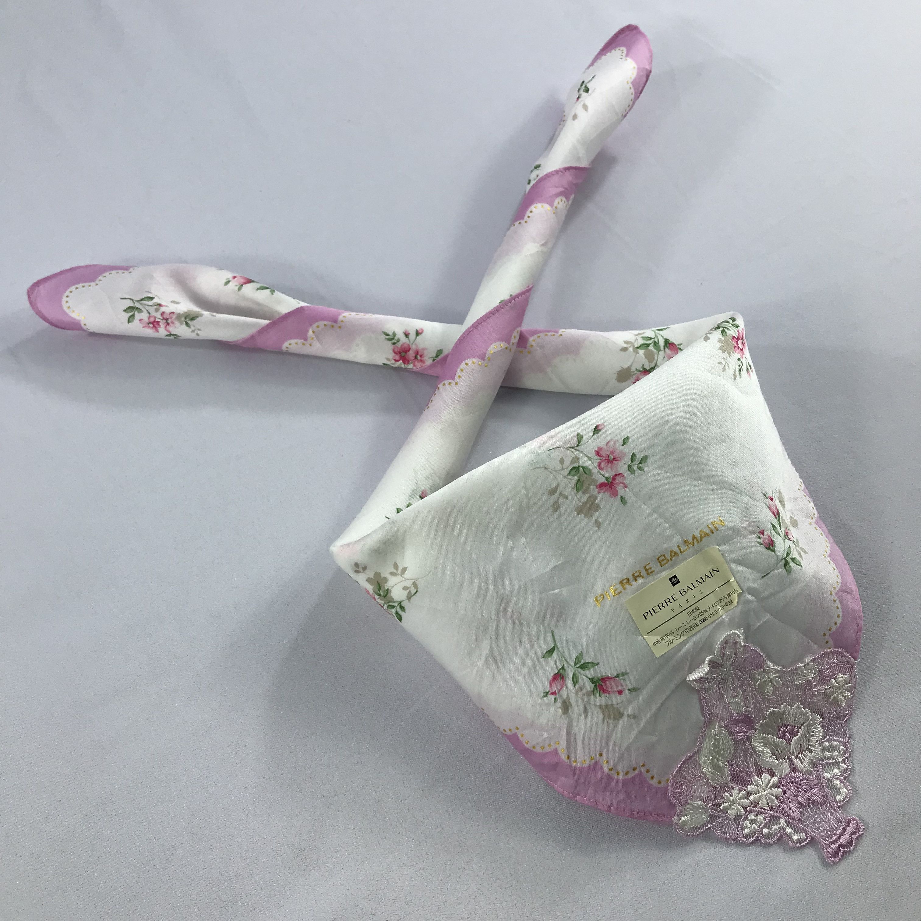 Pierre Balmain × Vintage Pierre Balmain Bandana / Handkerchief / Neckerchief - S2667 Size ONE SIZE - 4 Thumbnail