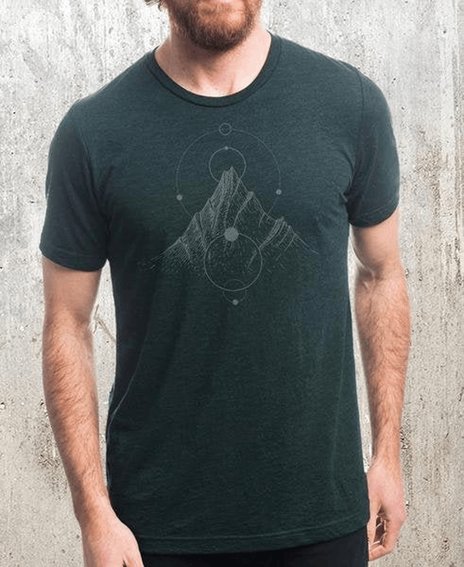 Designer × Vintage Nature T-Shirt Men – Unisex Graphic Tee Size US M / EU 48-50 / 2 - 2 Thumbnail