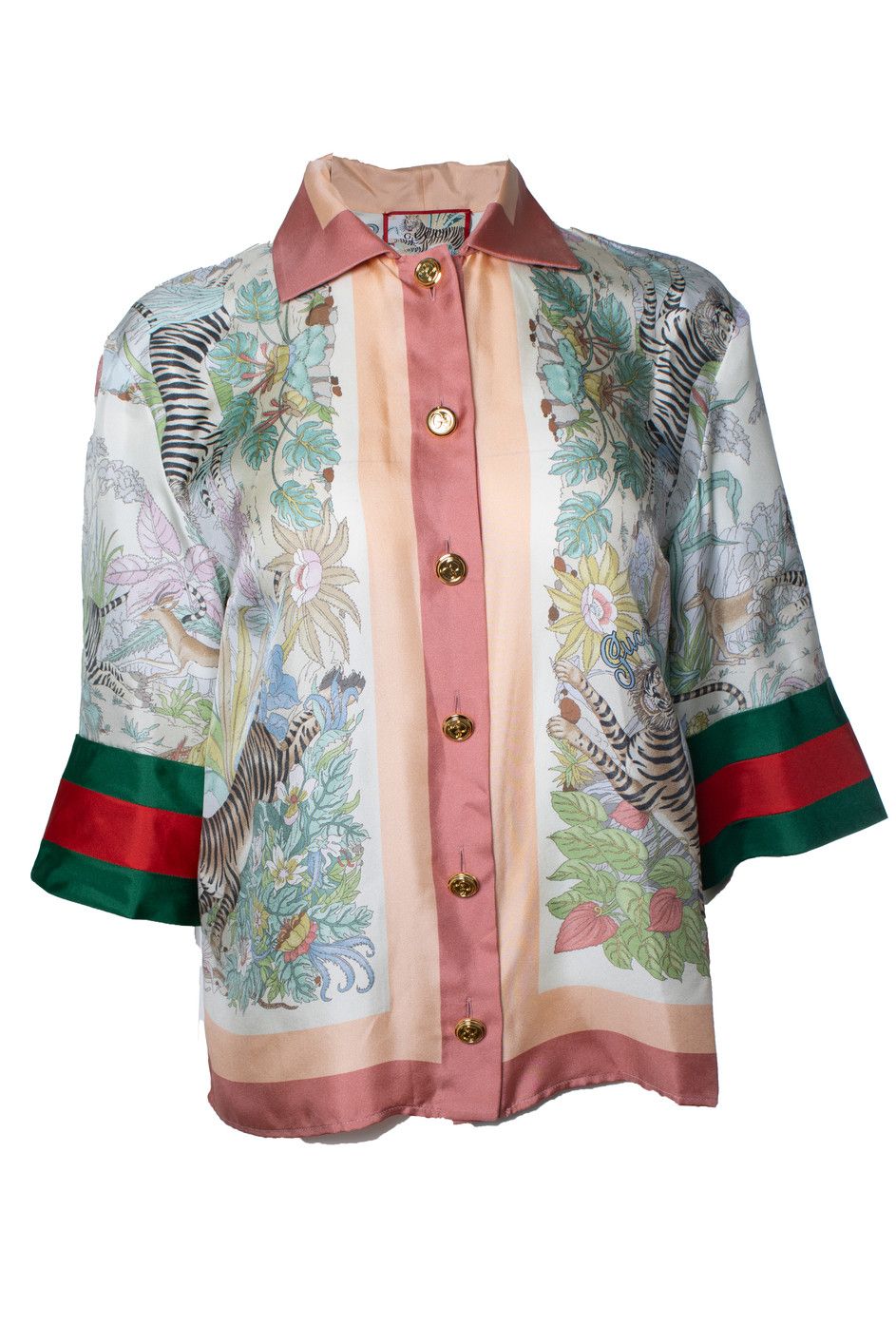 Gucci Gucci, limited edition tiger printed top Size S / US 4 / IT 40 - 1 Thumbnail