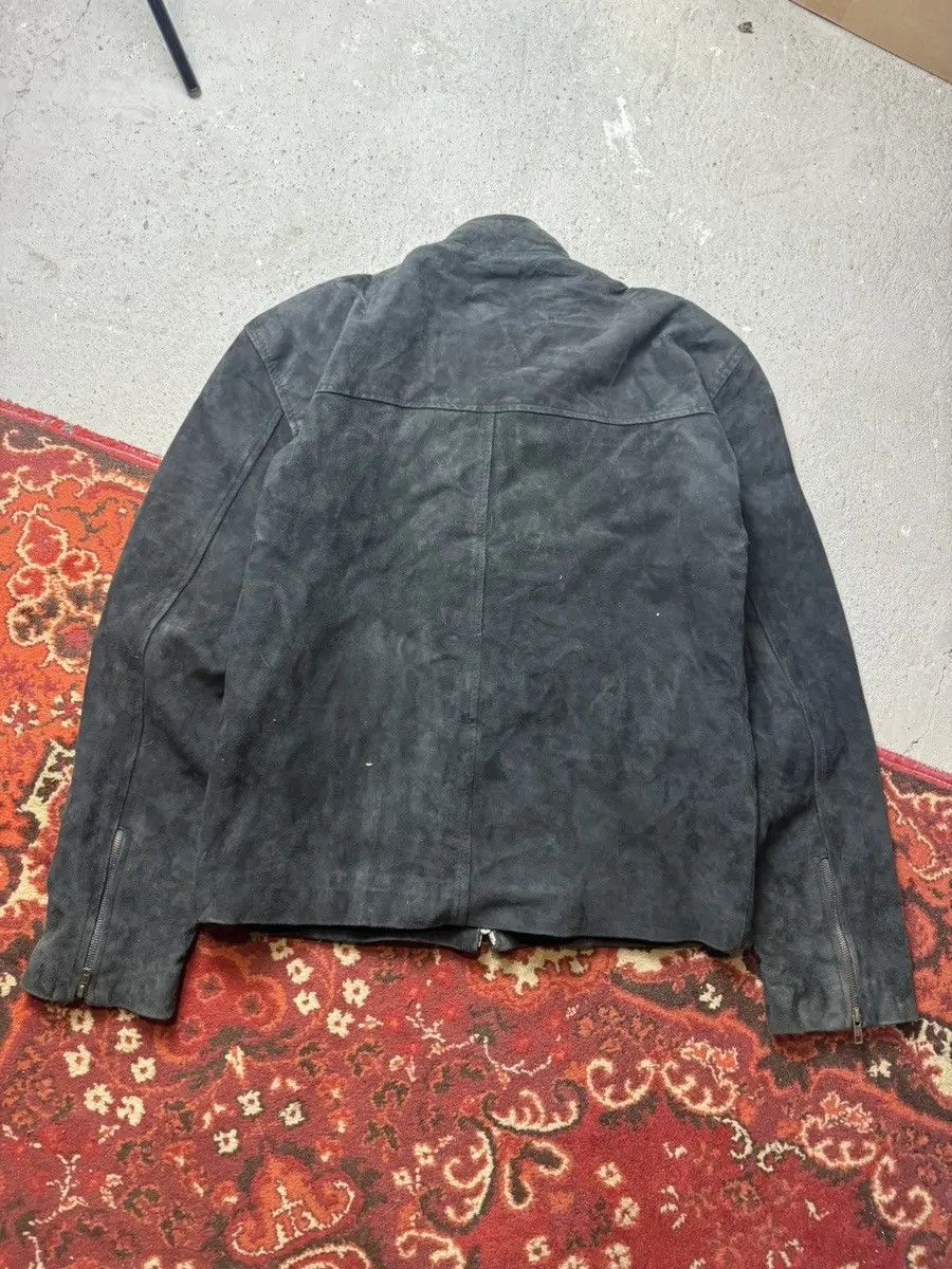 Vintage Vintage Y2K Black Leather Suide Opium Hearts Style Jacket Size US XL / EU 56 / 4 - 10 Thumbnail