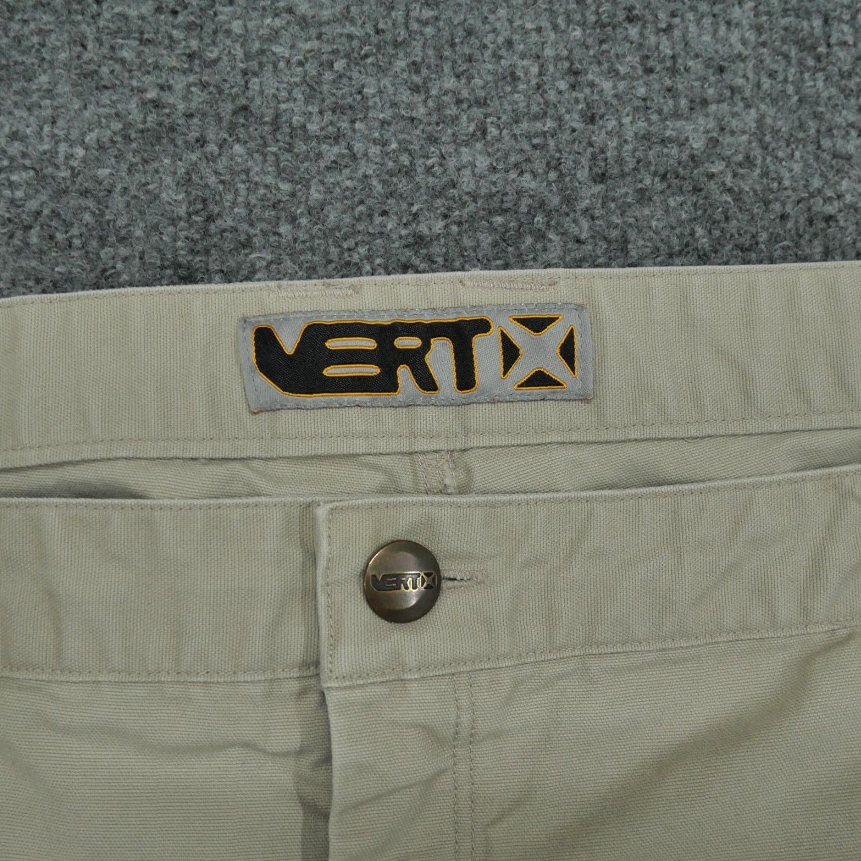 Doublet Vert Cargo pants Mens 48 Medium Tan Khaki Double Knee Stretch Hemmed Cargo Pocket Inseam 31in Wide Leg Style Outdoor Casual Modern Mens Pants Jeans Size US 44 / EU 60 - 4 Thumbnail