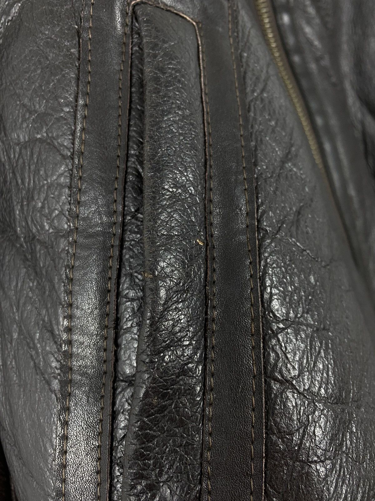 Chevignon Vintage Chevignon Shearling Leather Coat Pilots Avirex Size US M / EU 48-50 / 2 - 6 Thumbnail