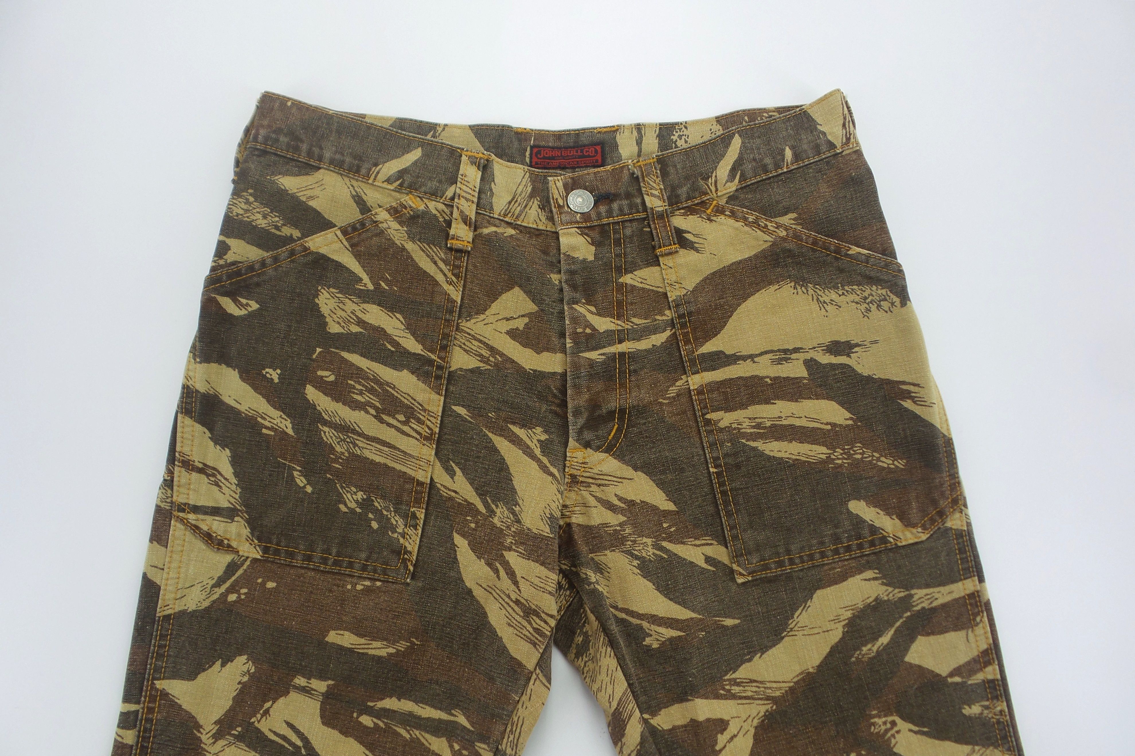 Japanese Brand John Bull Tiger Stripes Camouflage Baker's Pants W30xL37.5 Size US 30 / EU 46 - 2 Thumbnail