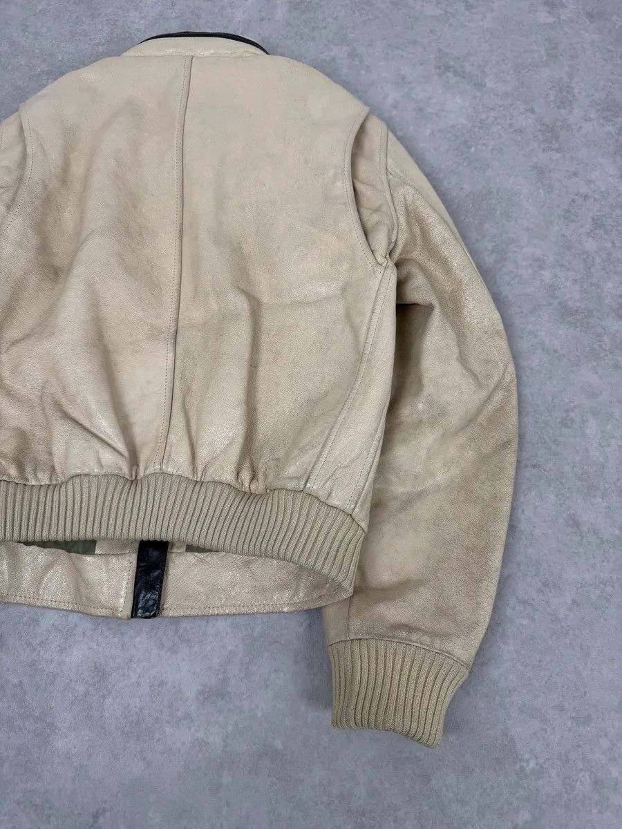 Dries Van Noten Dries Van Noten Beige Premium Leather Jacket Size US S / EU 44-46 / 1 - 7 Thumbnail