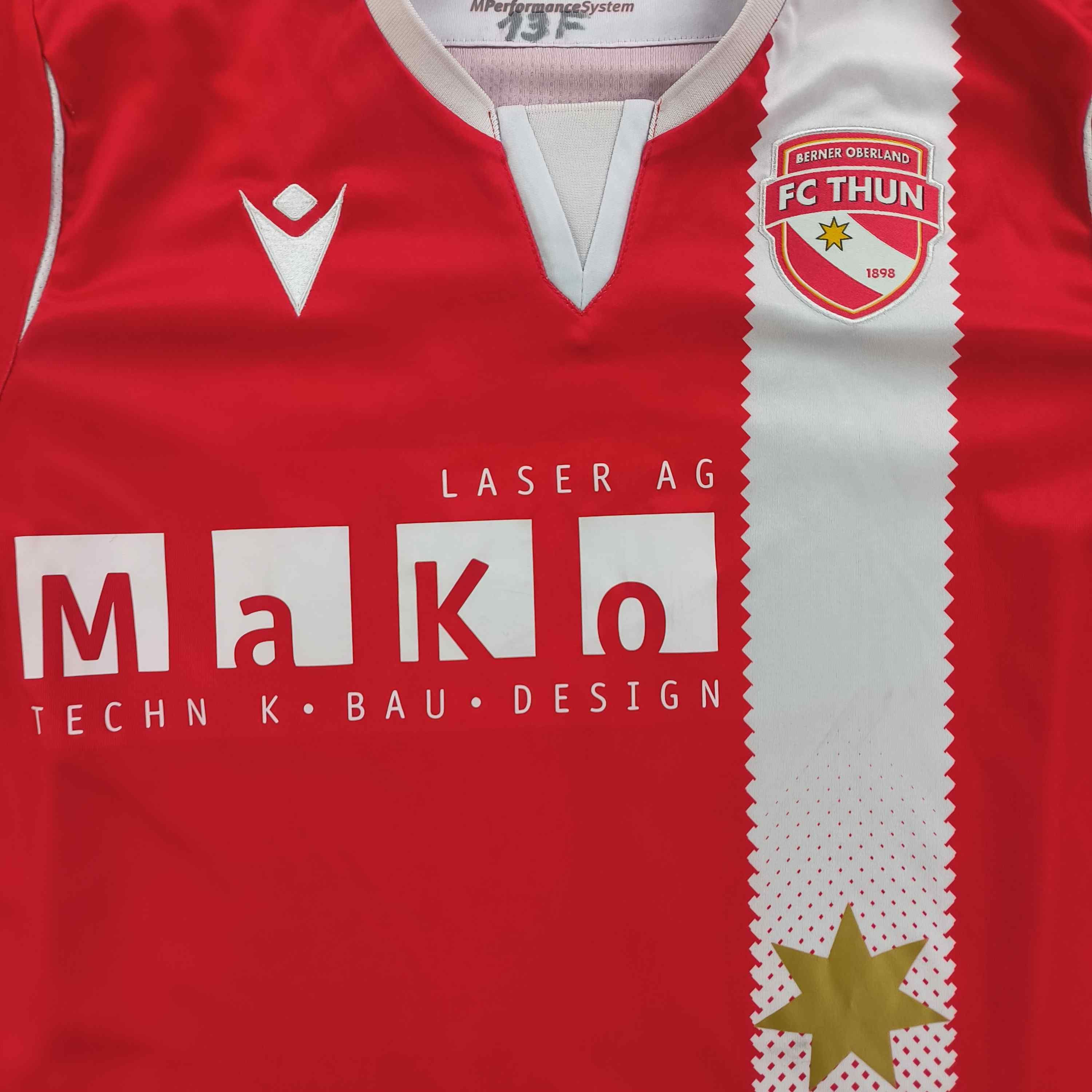 Macron FC Thun 2021-22 Macron home #4 football jersey size S Size US S / EU 44-46 / 1 - 3 Thumbnail