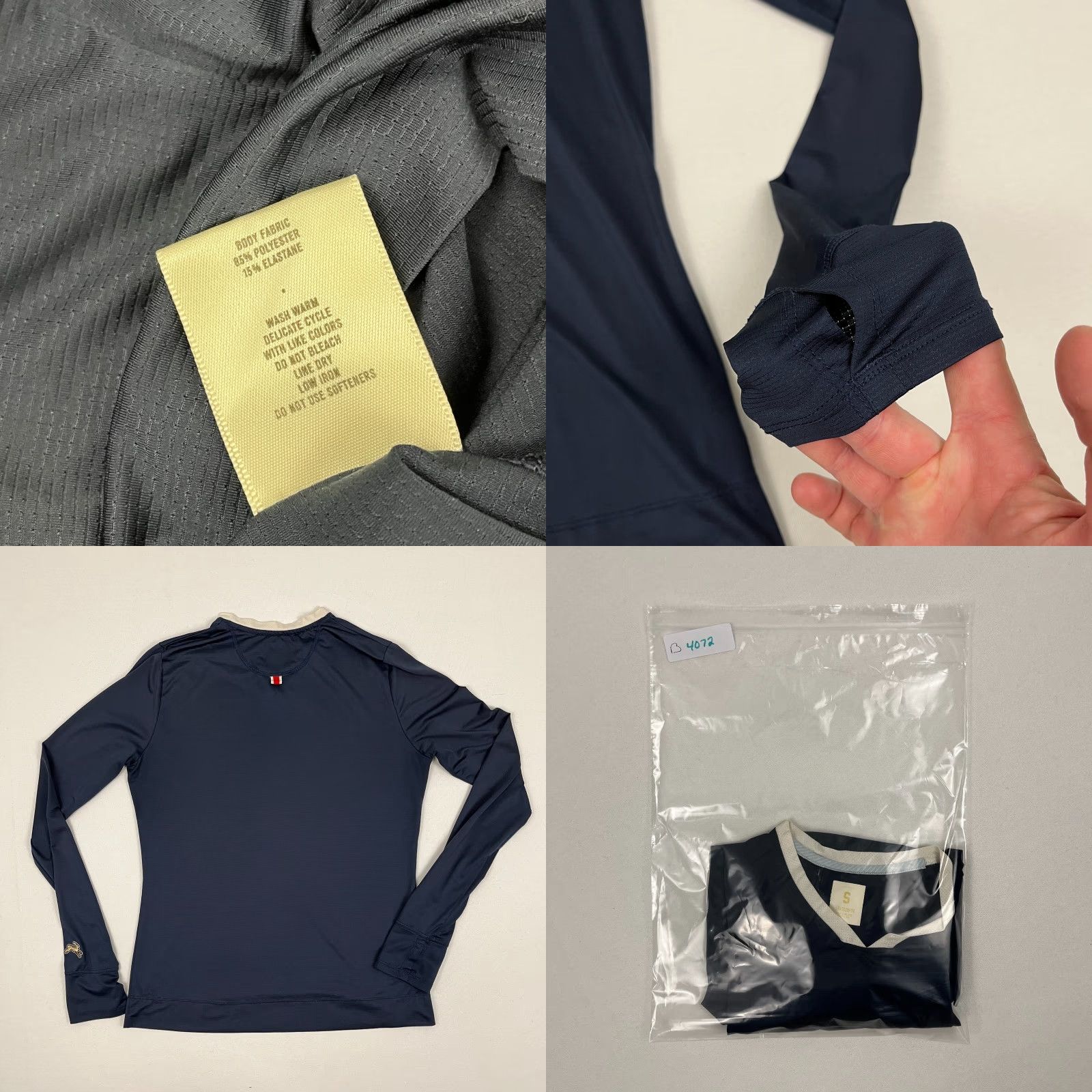 Vintage Tracksmith Twilight Shirt Womens Small Blue Active Running Training Long Sleeve Shirt Size S / US 4 / IT 40 - 8 Thumbnail