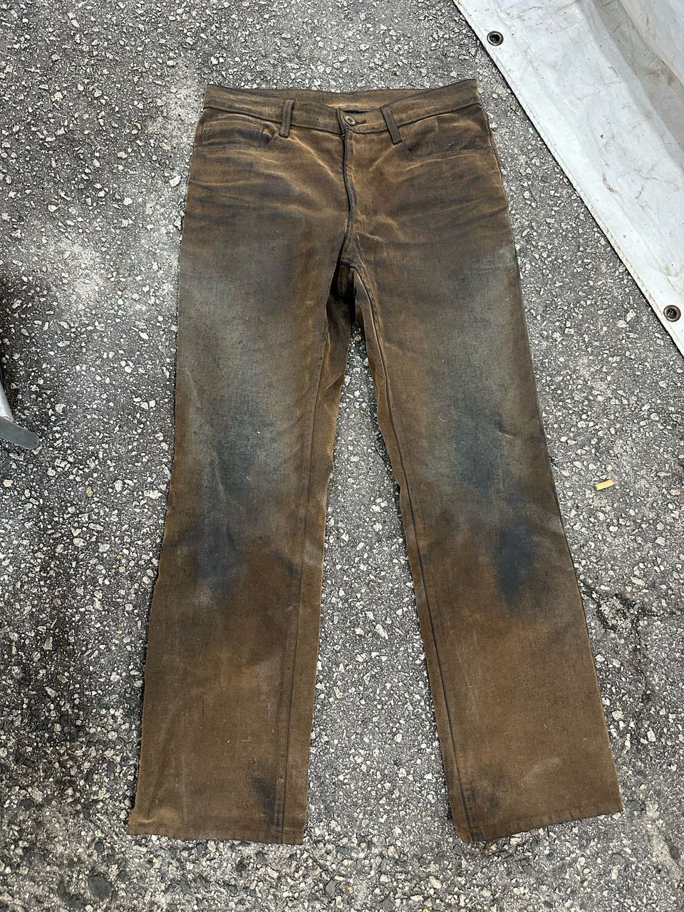 ADAM ET ROPE × Japanese Brand Adam Et Rope Mud Wash Baggy Denim Pant Japan Size US 30 / EU 46 - 2 Thumbnail