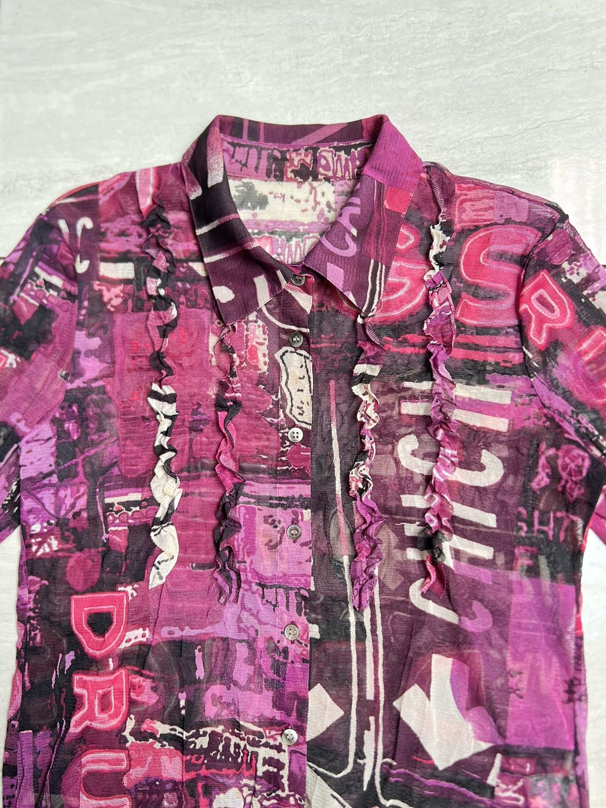 Other LUITHEMIS Mesh Pink Shirt Size US XS / EU 42 / 0 - 8 Thumbnail
