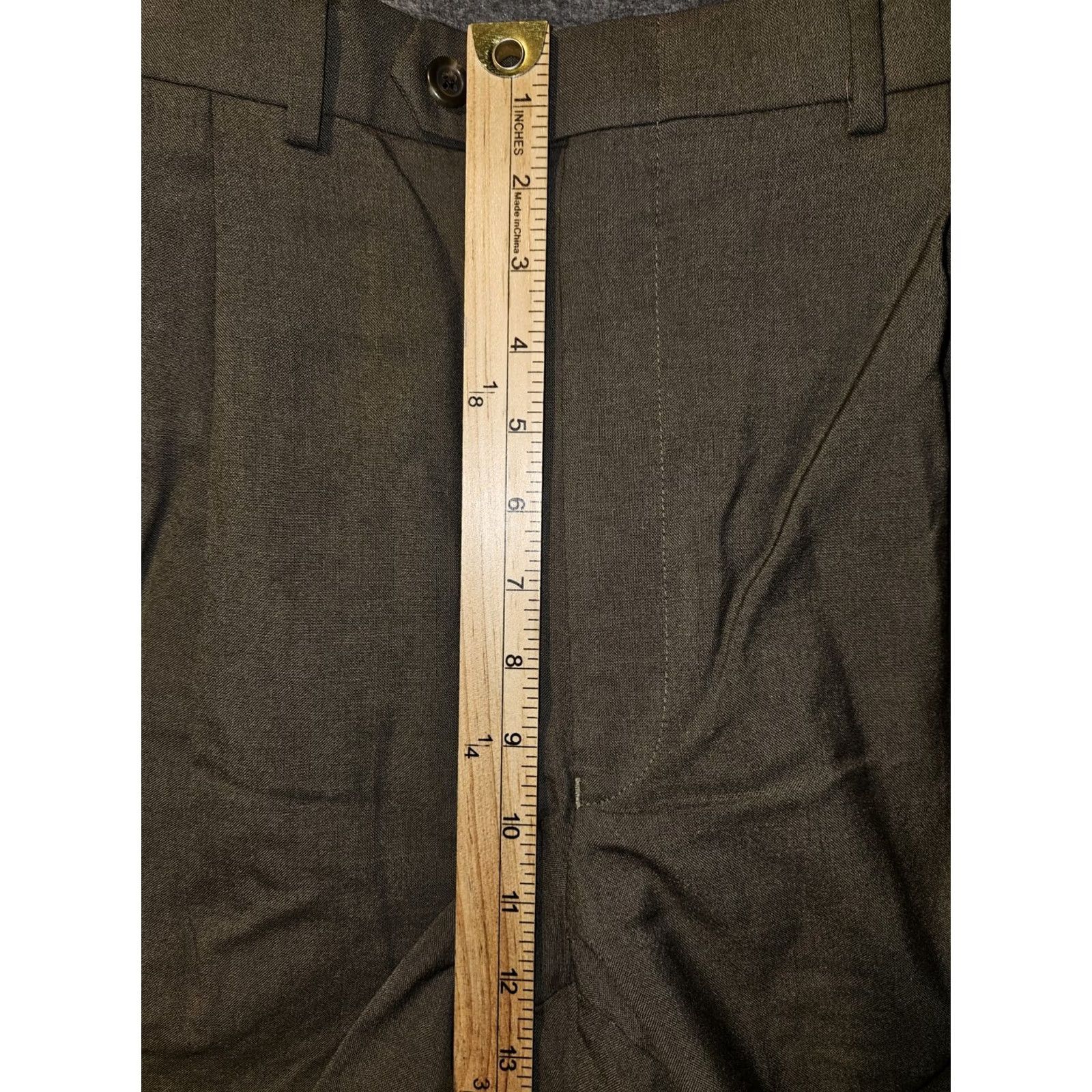 Ralph Lauren Lauren Ralph Lauren Wool Dress Pants Men's 38x30 Brown High Rise Cuffed Dress Pants Size US 38 / EU 54 - 4 Thumbnail