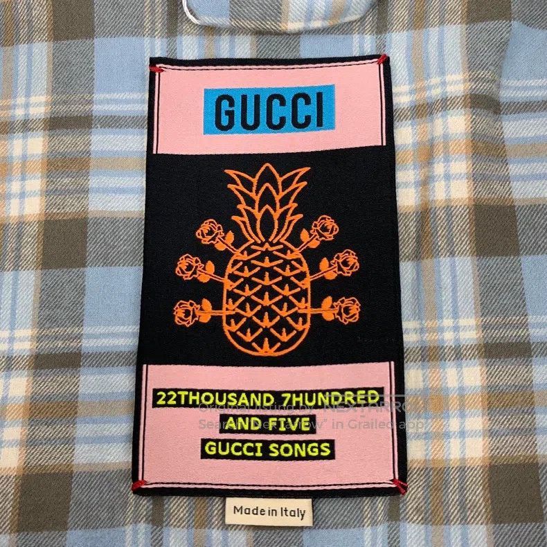 Gucci Gucci Dark blue logo jacquard full-print cotton lapel sing Size US L / EU 52-54 / 3 - 5 Thumbnail