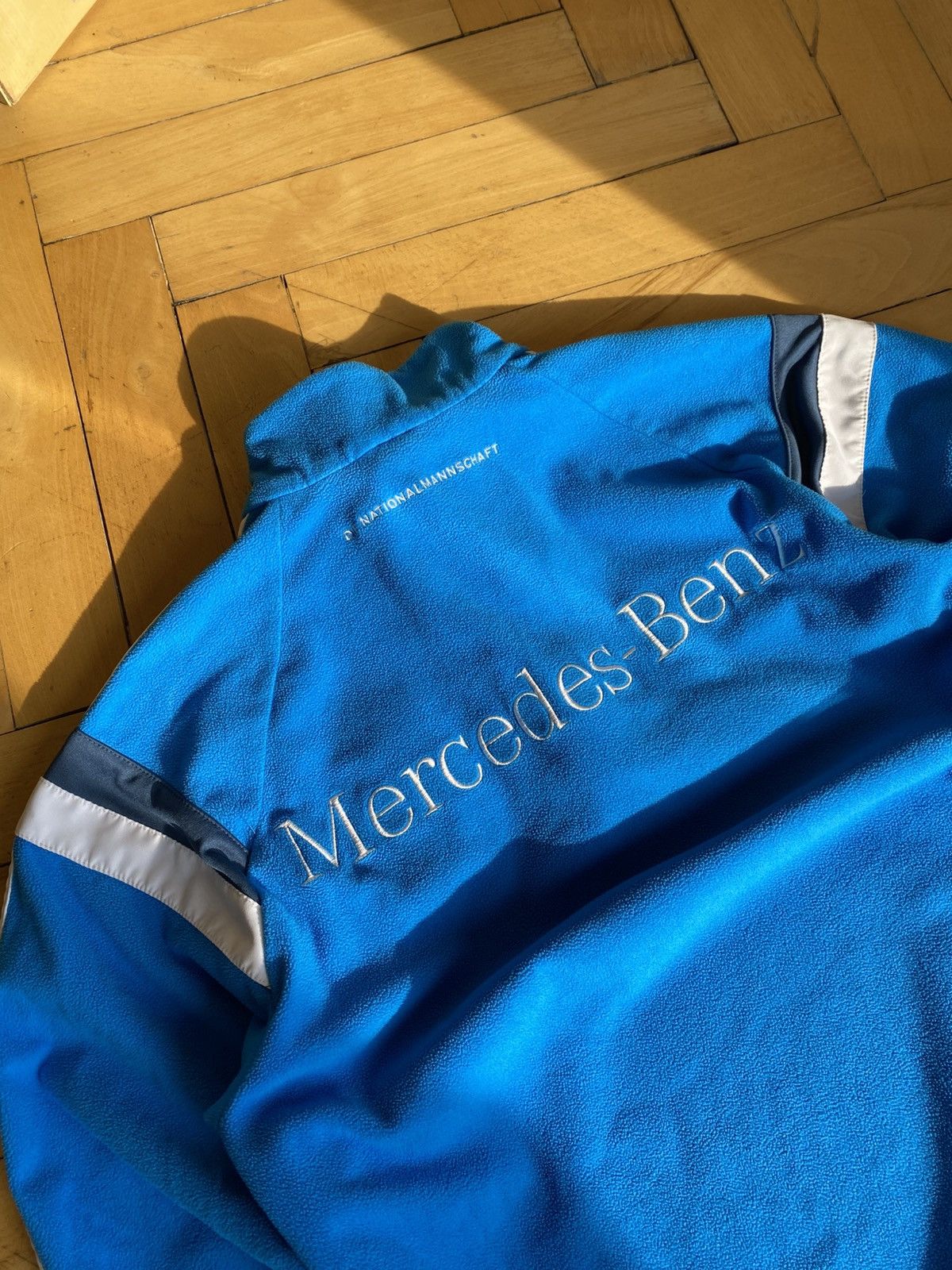 Adidas × Mercedes-Benz Vintage Adidas Germany blue fleece sweatshirt Size US M / EU 48-50 / 2 - 7 Thumbnail