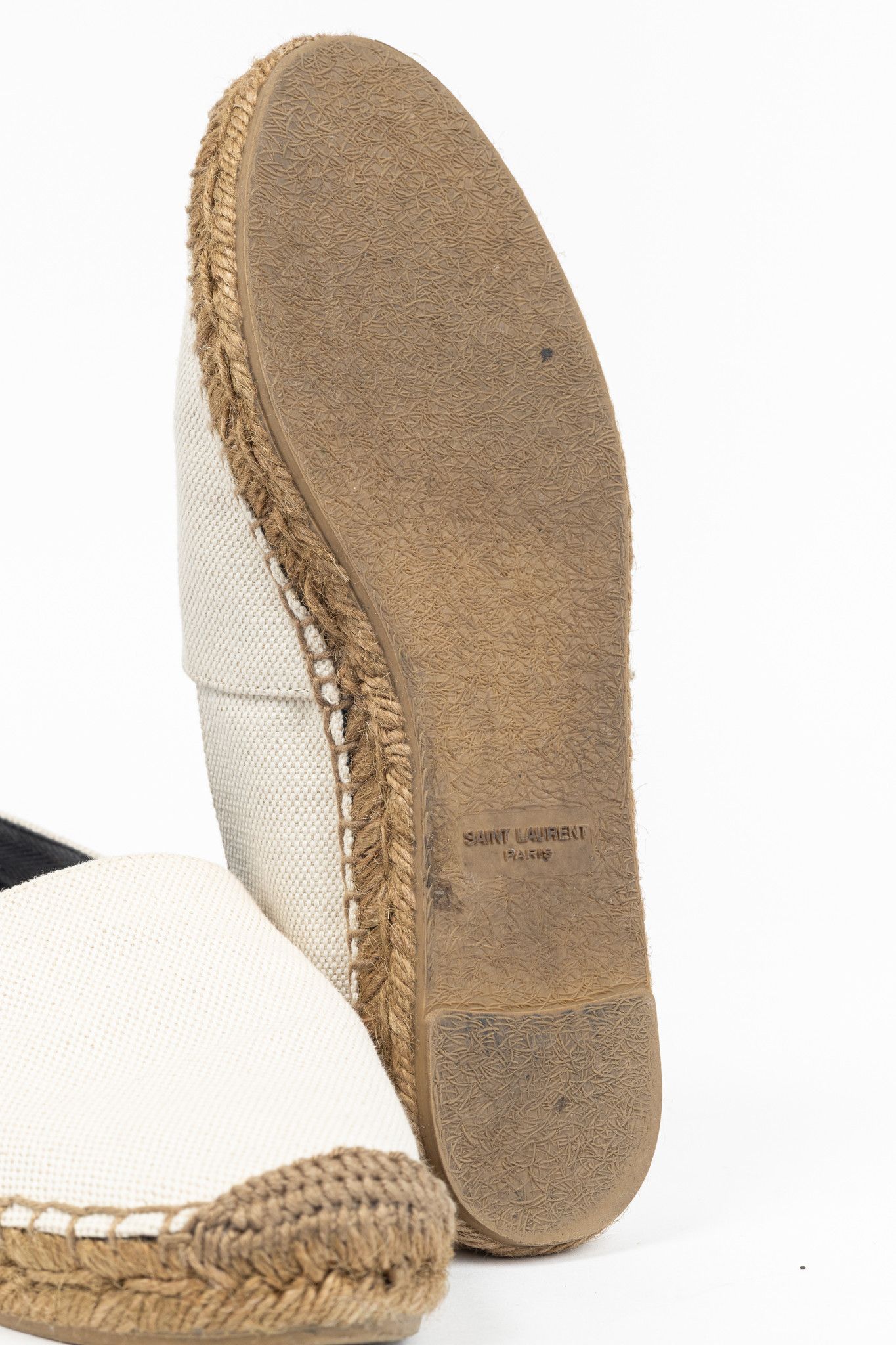 Saint Laurent Paris Saint Laurent Canvas Embroidered-Logo Flat Espadrilles Size US 5 / IT 35 - 5 Thumbnail