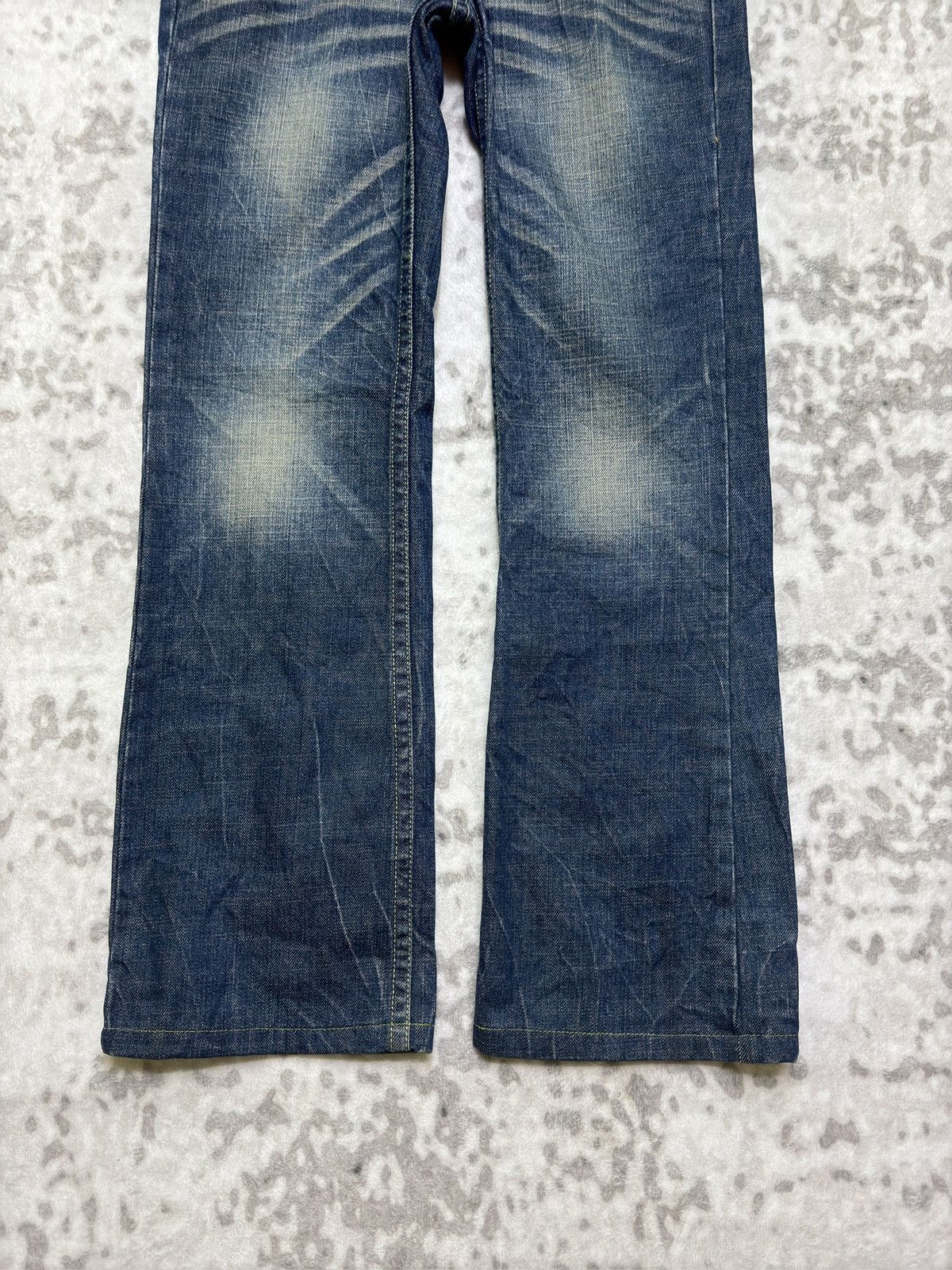 Ed Hardy Y2K Red Pepper Embroidery Mud Wash Finish Flared Jeans Size US 28 / EU 44 - 6 Thumbnail