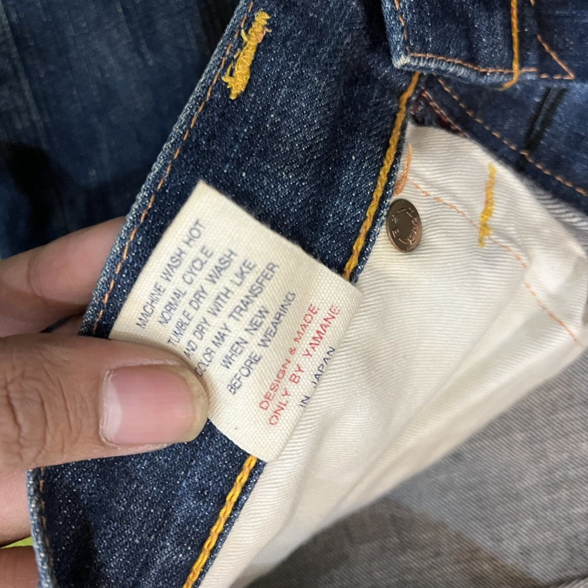 Evisu × Japanese Brand Vintage Evisu Selvedge Lot 2001 32x35 Logo Denim Pants Size US 32 / EU 48 - 8 Thumbnail