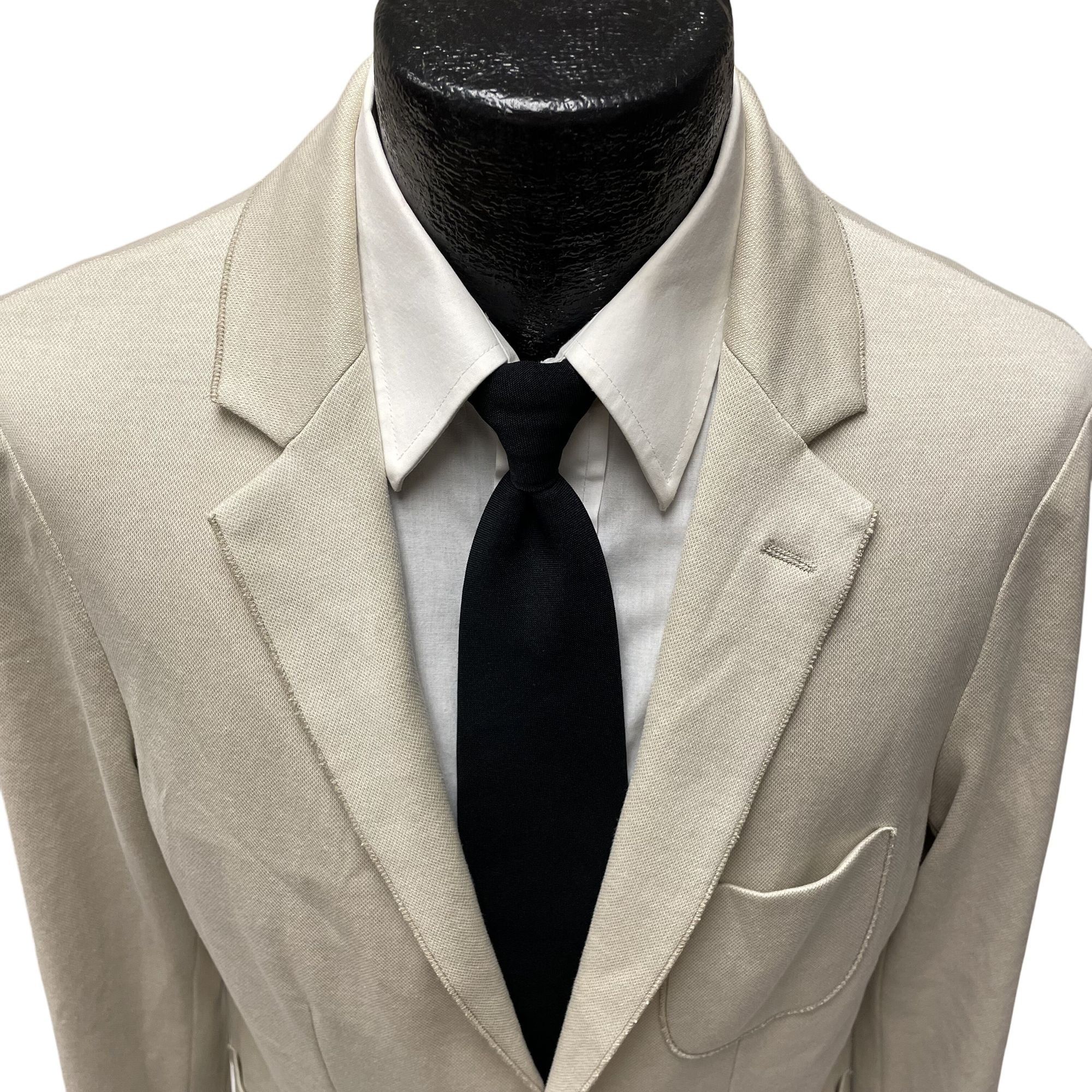 BUGATCHI Bugatchi Italy Natural SAND Sport Coat KNIT Cotton Jacket Size 40R - 2 Thumbnail
