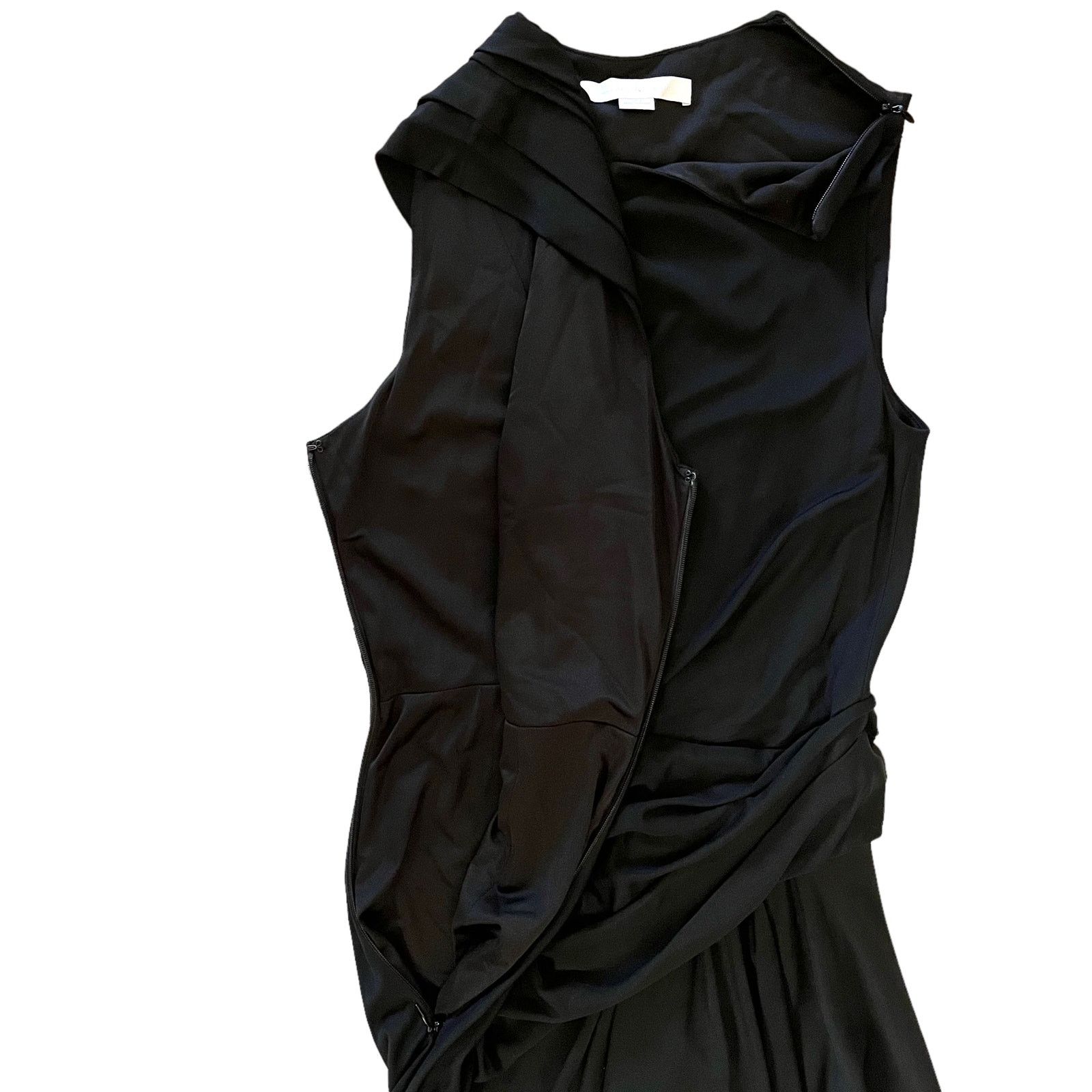Alexander Wang Alexander Wang Twisted Drape Front Black Sleeveless Dress Size S / US 4 / IT 40 - 6 Thumbnail