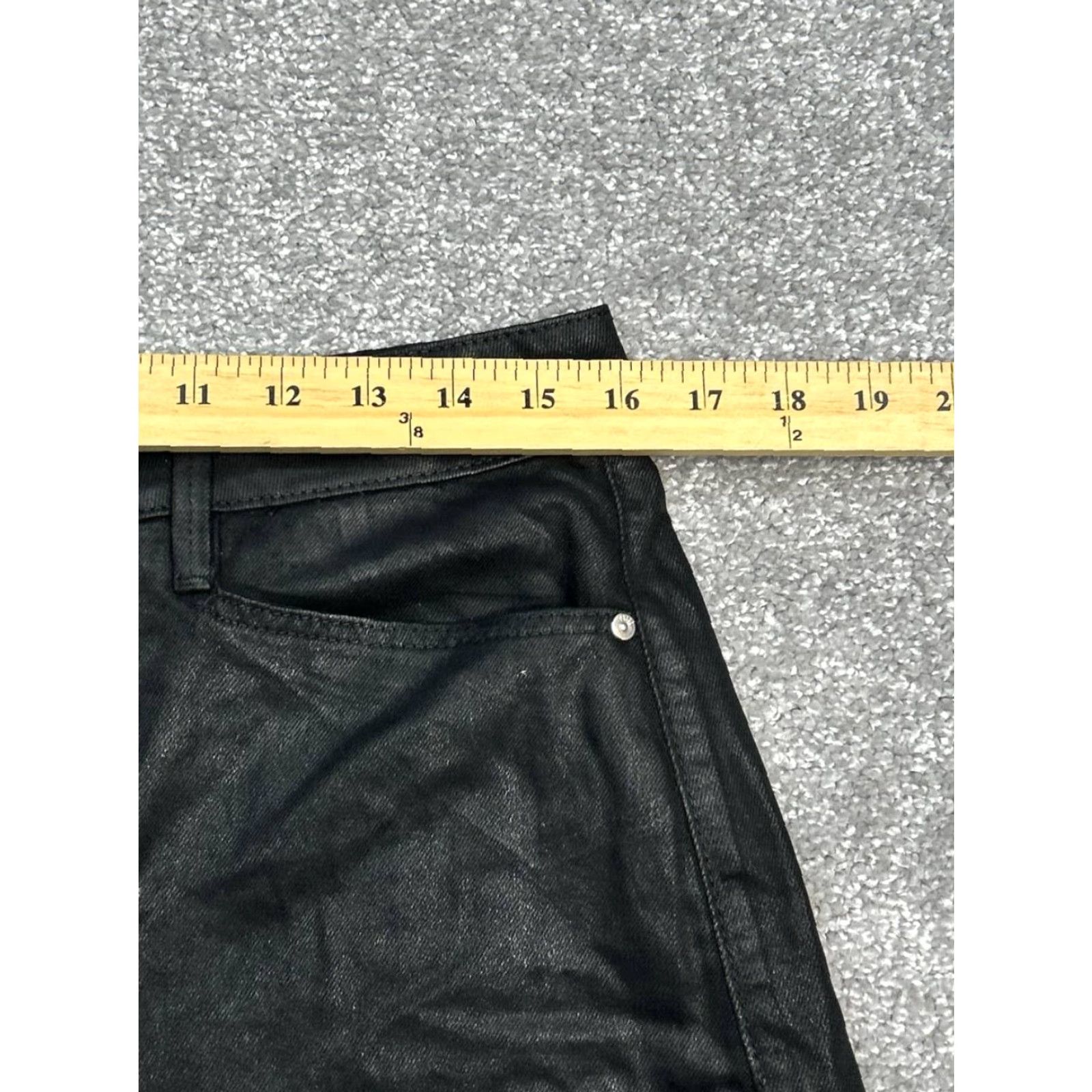 Paige Paige Shorts Womens 30 Black Denim Logo Cotton Stretch High Rise Cuffed Hem Size 30" / US 8 / IT 44 - 5 Thumbnail