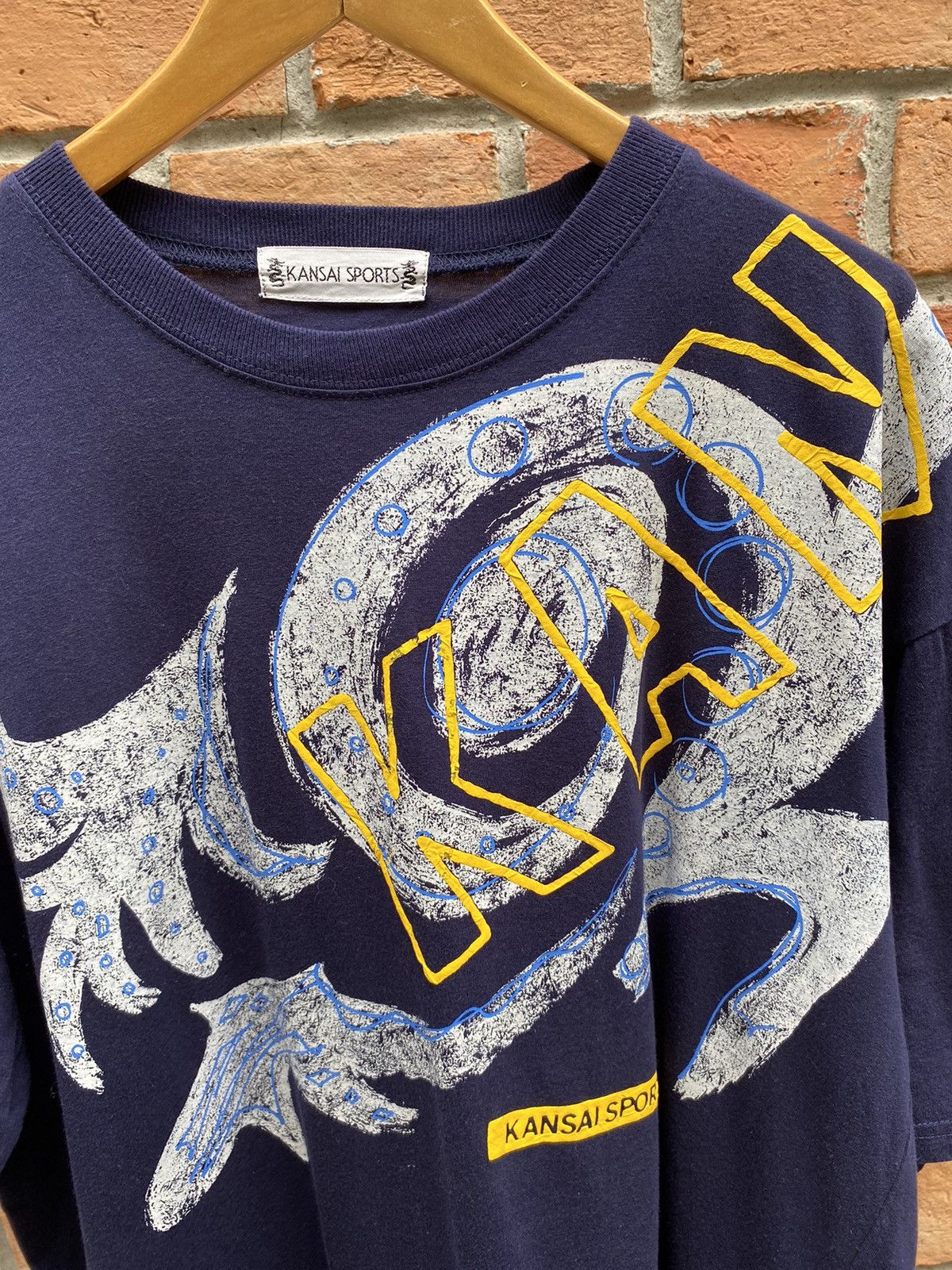 Kansai Yamamoto Kansai Yamamoto Men Navy T- shirt Size US L / EU 52-54 / 3 - 5 Thumbnail