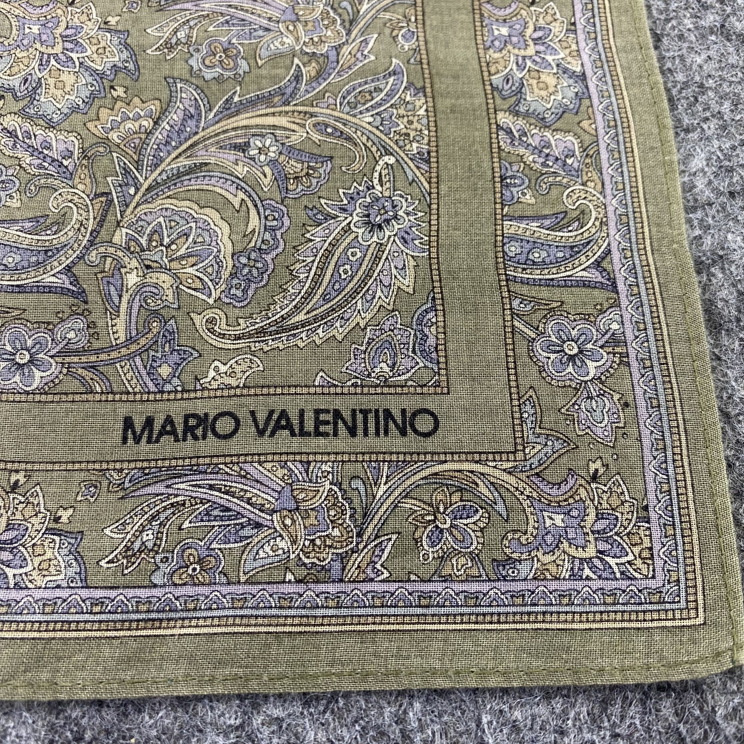 Mario Valentino MARIO VALENTINO handkerchief bandana paisley design-B922 Size ONE SIZE - 5 Thumbnail