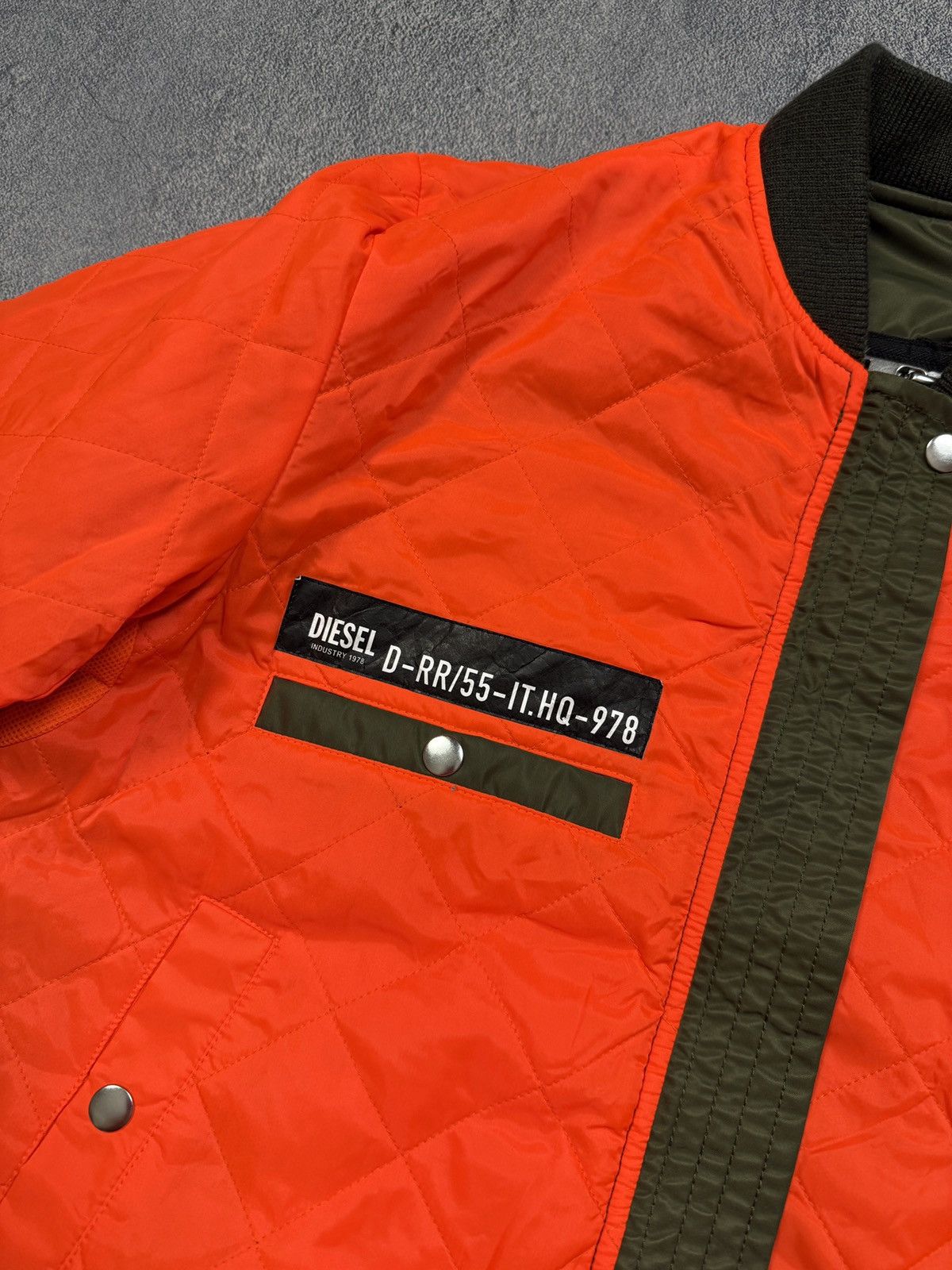 Diesel y2k Diesel Reversible Nylon Bomber Aviation Jacket Size US S / EU 44-46 / 1 - 11 Thumbnail