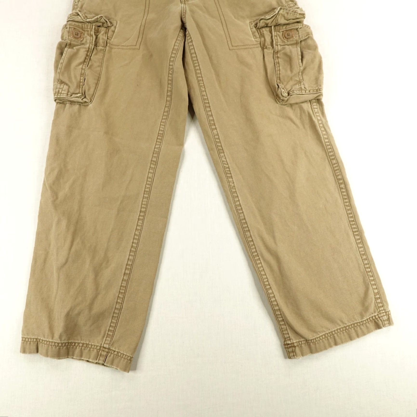 Mossimo VINTAGE Mossimo Pants Mens 32x32 Khaki Beige Tan Cargo Baggy Skater Grunge Y2K Size US 32 / EU 48 - 3 Thumbnail