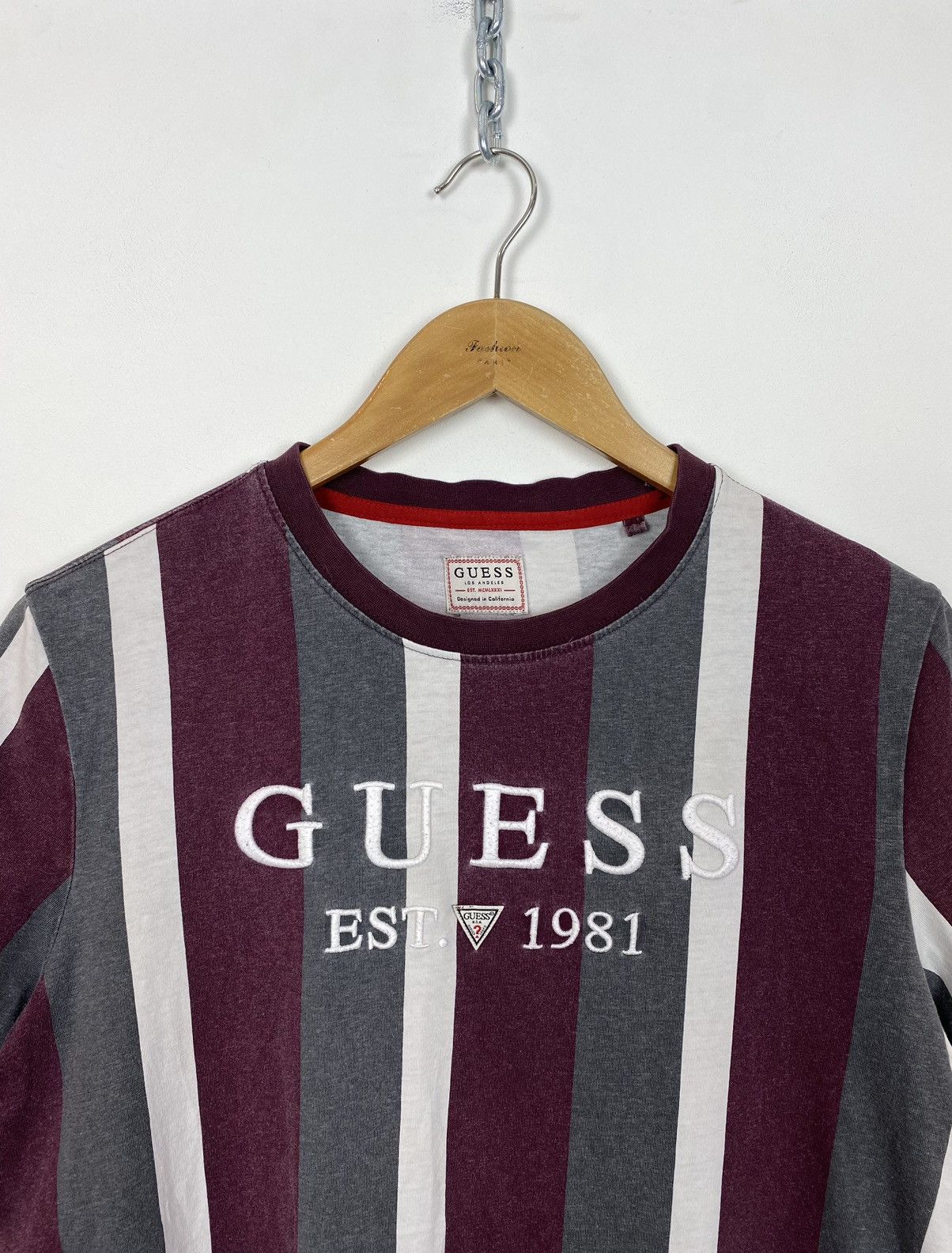 Guess Guess Short Sleeve Regular Fit Striped T-Shirt Men’s Size S Size US S / EU 44-46 / 1 - 2 Thumbnail