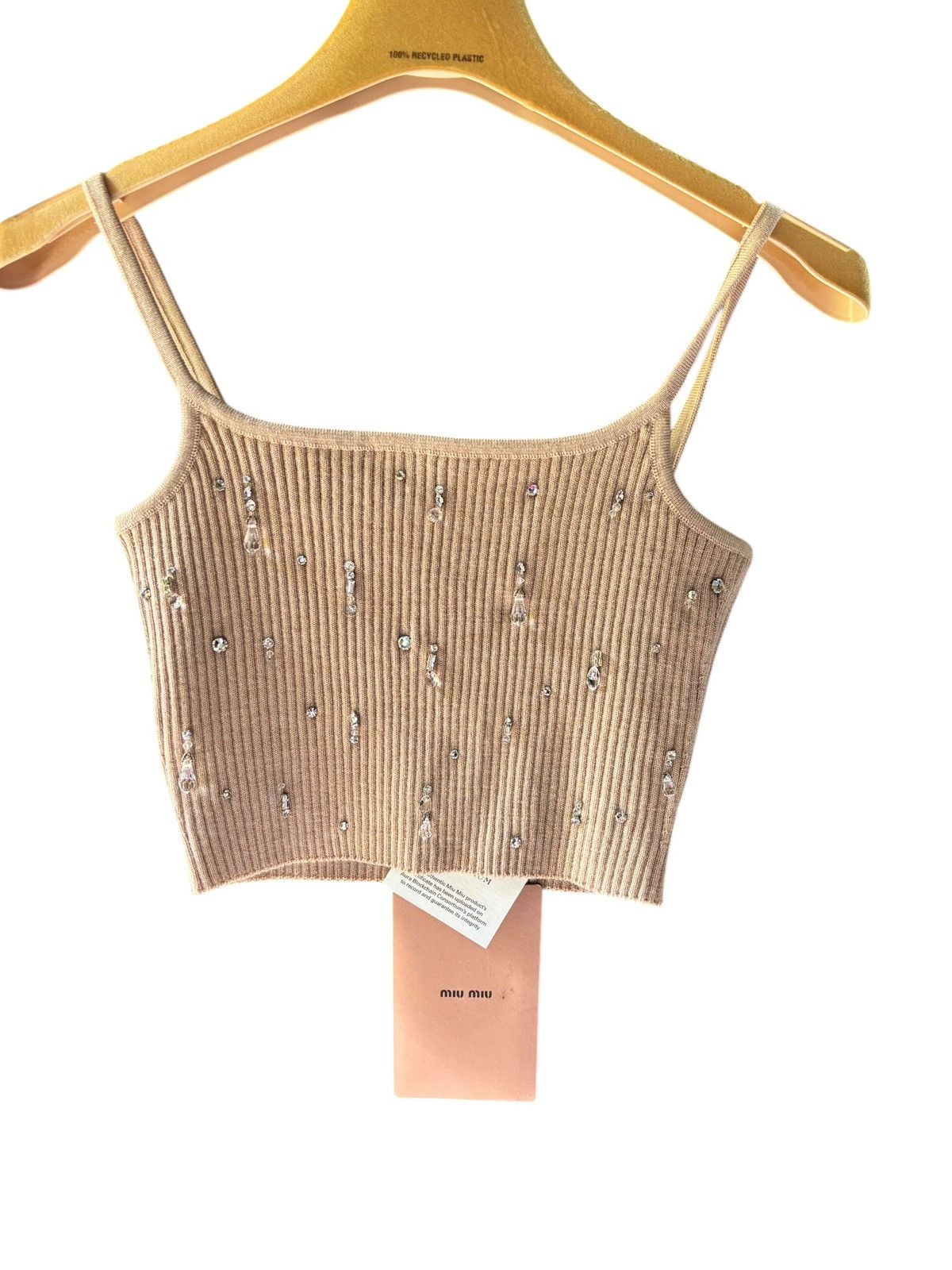 Miu Miu Crop top Miu Miu with crystal size M Size M / US 6-8 / IT 42-44 - 2 Thumbnail