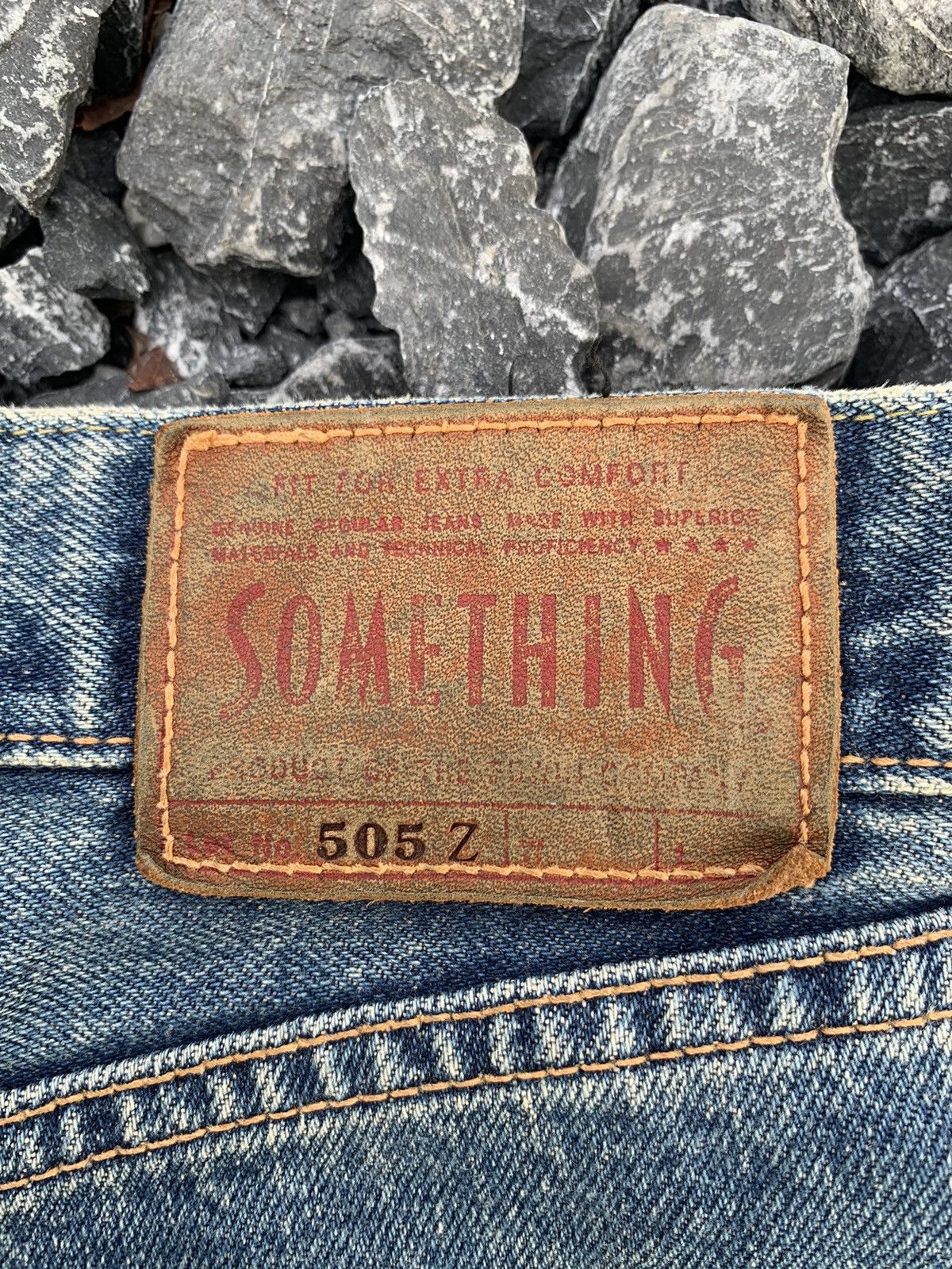 Kapital VINTAGE SOMETHING EDWIN 505Z SELVEDGE BAGGY DISTRESSED DENIM Size US 28 / EU 44 - 12 Thumbnail